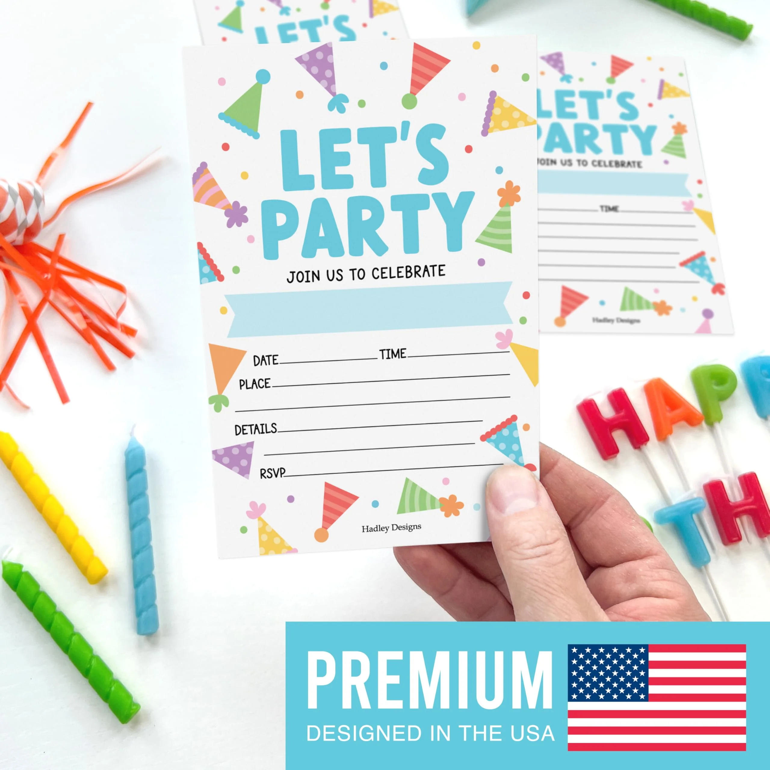 30 Kids Party Invitations – Fun Birthday Invitations with Envelopes – Complete Set for Boys & Girls - Image 3