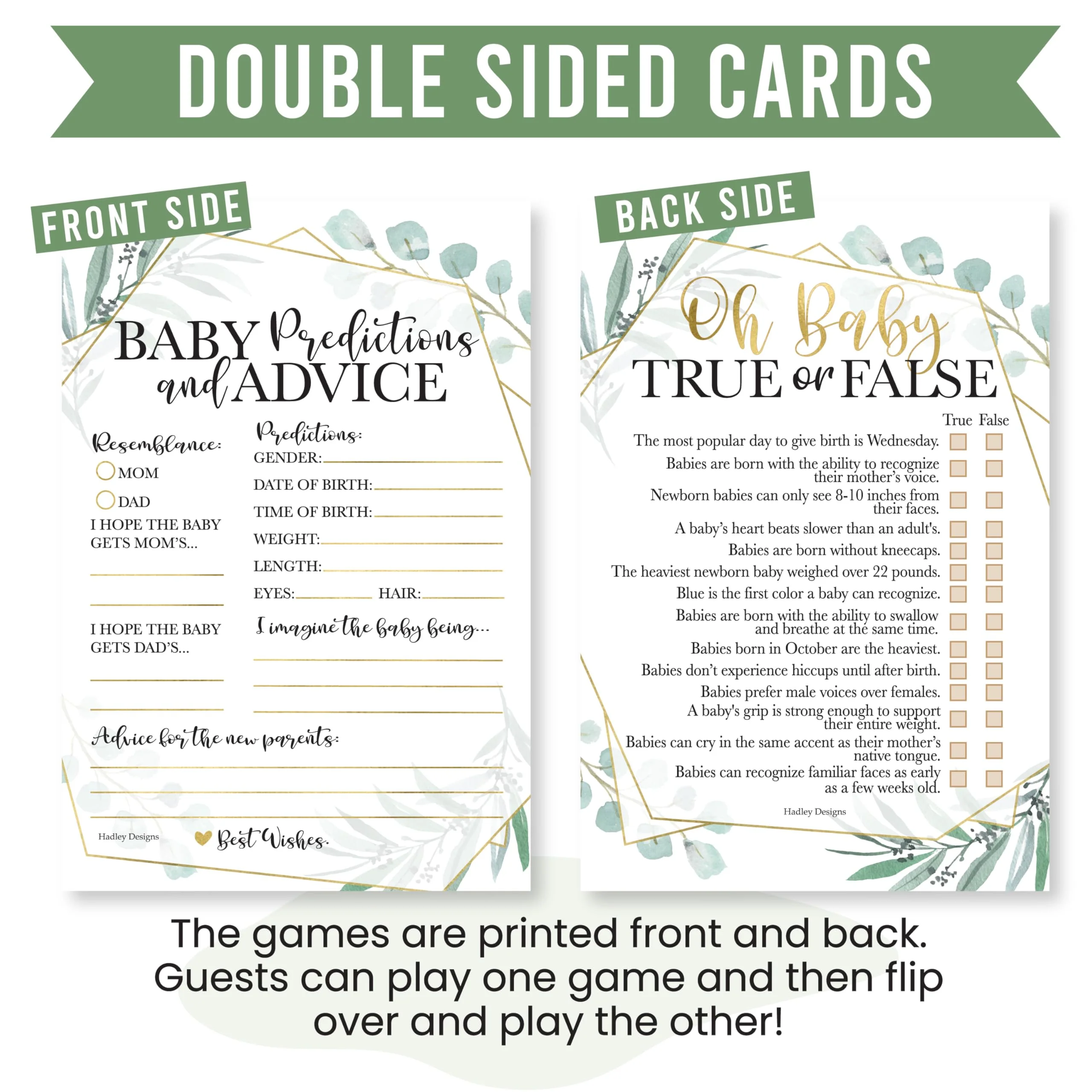 40 Baby Shower Games for Guests – Predictions & Advice Cards, Word Scramble, Who Knows Mommy Best – Different Themes for Boys & Girls - Image 3