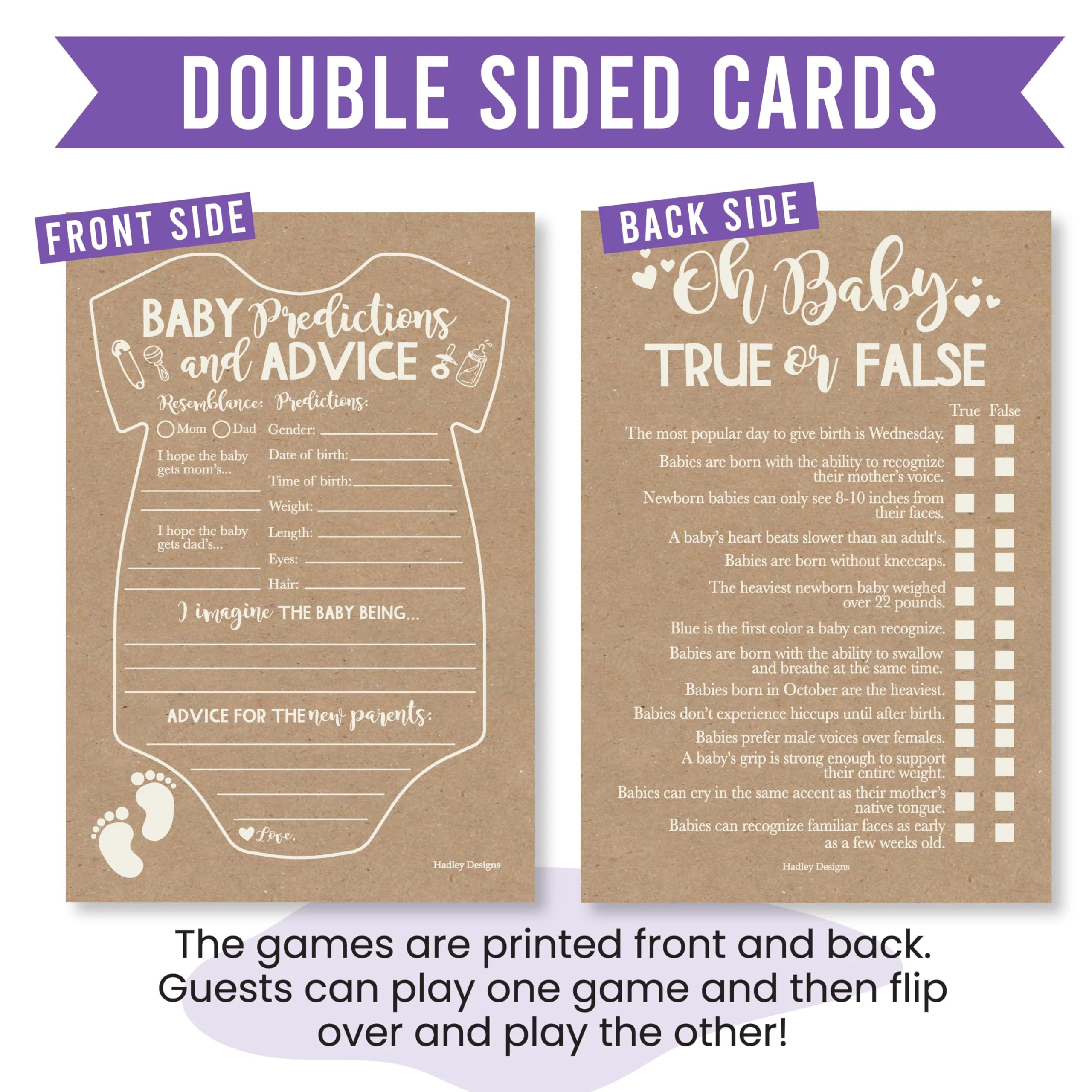40 Baby Shower Games for Guests – Predictions & Advice Cards, Word Scramble, Who Knows Mommy Best – Different Themes for Boys & Girls - Image 3