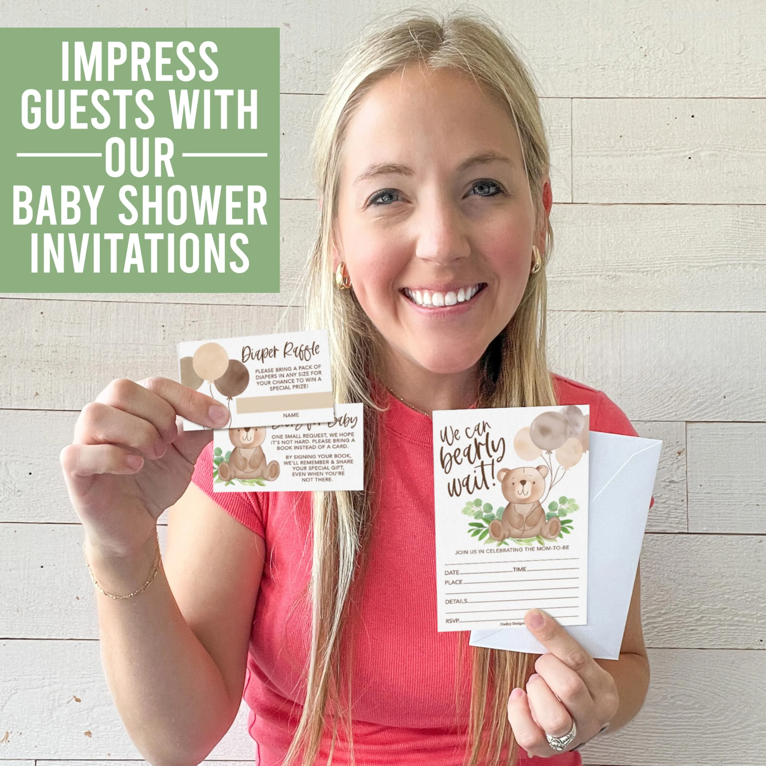 40 Baby Shower Invitations for Boy – Includes Diaper Raffle, Book Request Cards & Envelopes – Complete Set - Image 2
