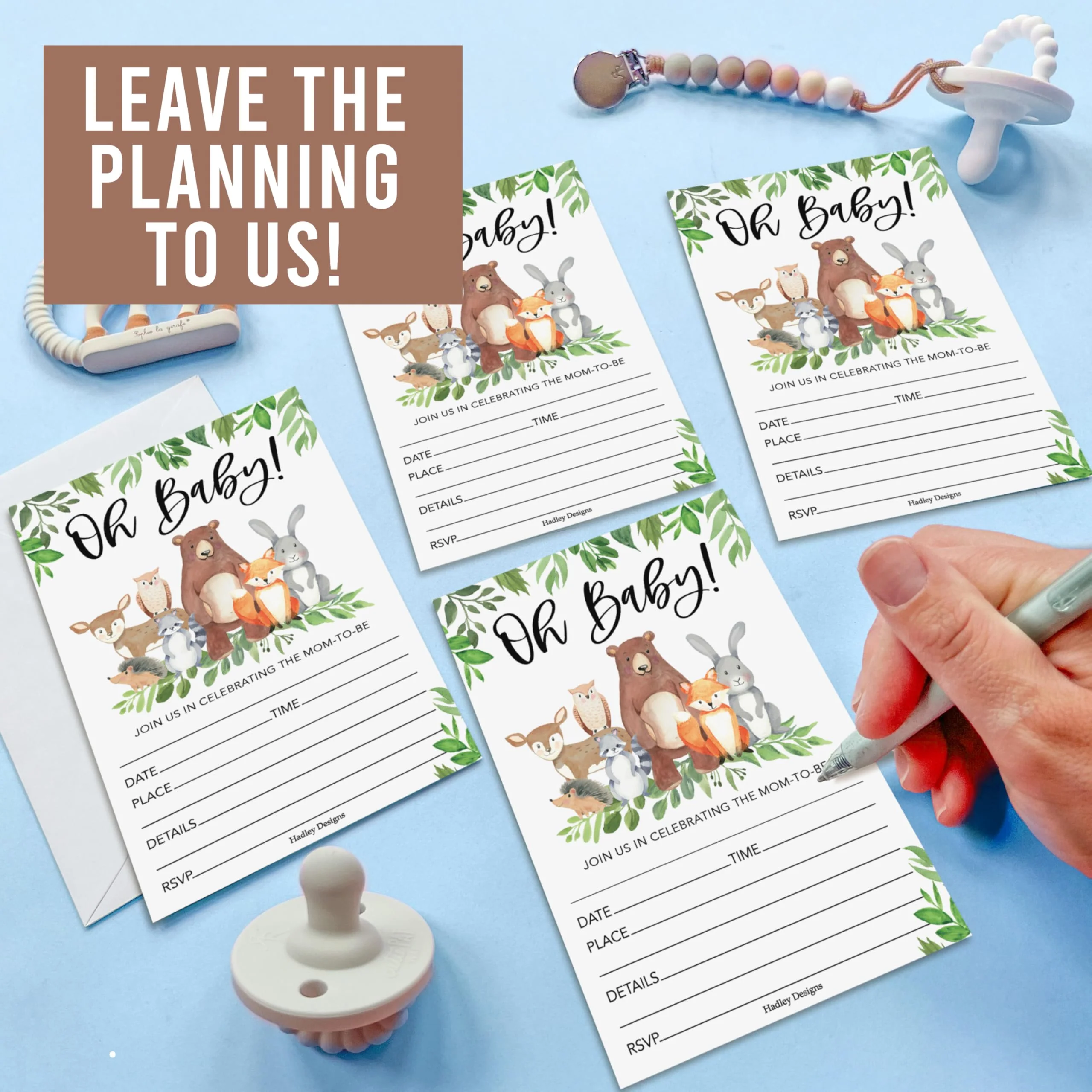 40 Baby Shower Invitations for Boy – Includes Diaper Raffle, Book Request Cards & Envelopes – Complete Set - Image 9