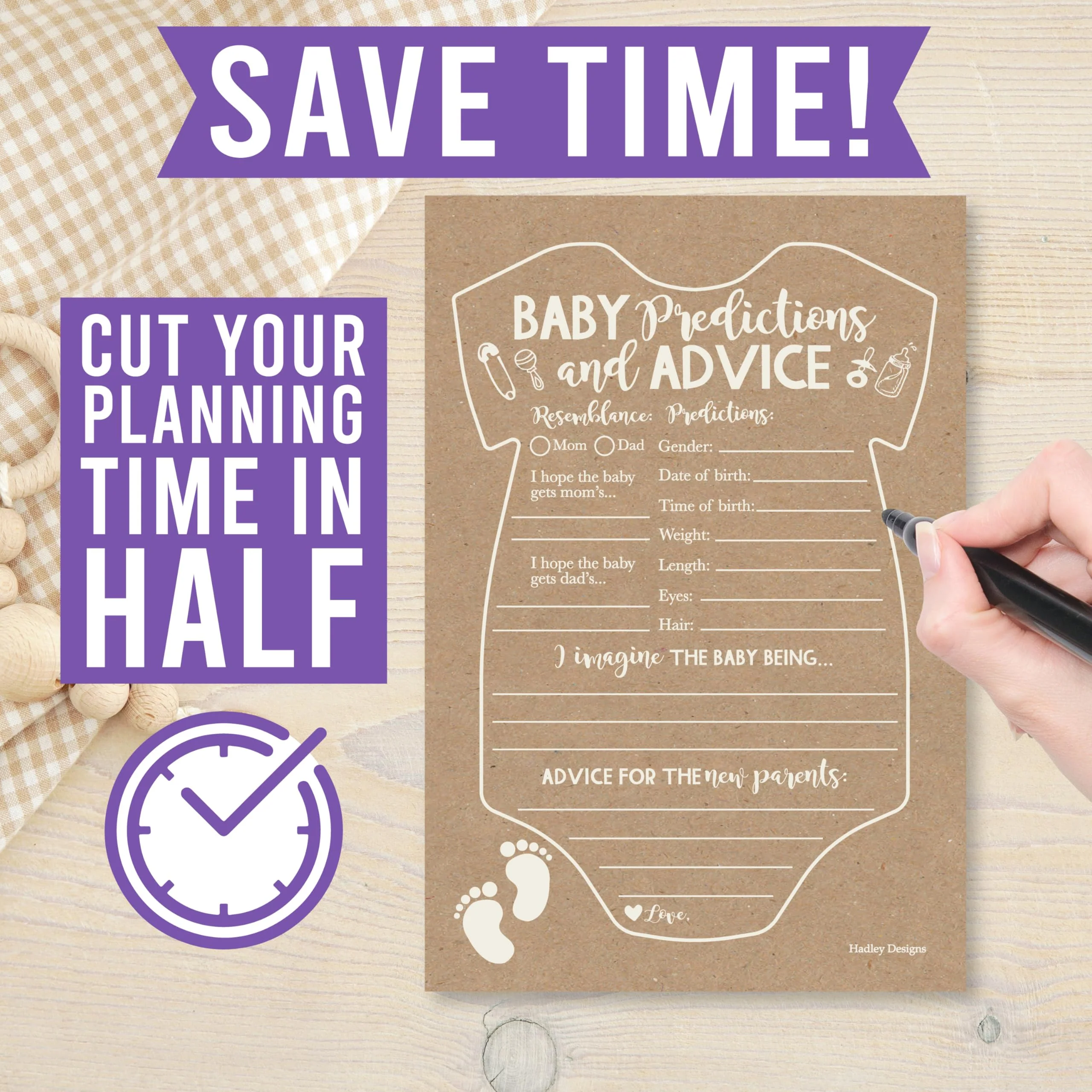 50 Baby Shower Games for Guests – Predictions & Advice Cards, Word Scramble – Different Themes for Boys & Girls - Image 7