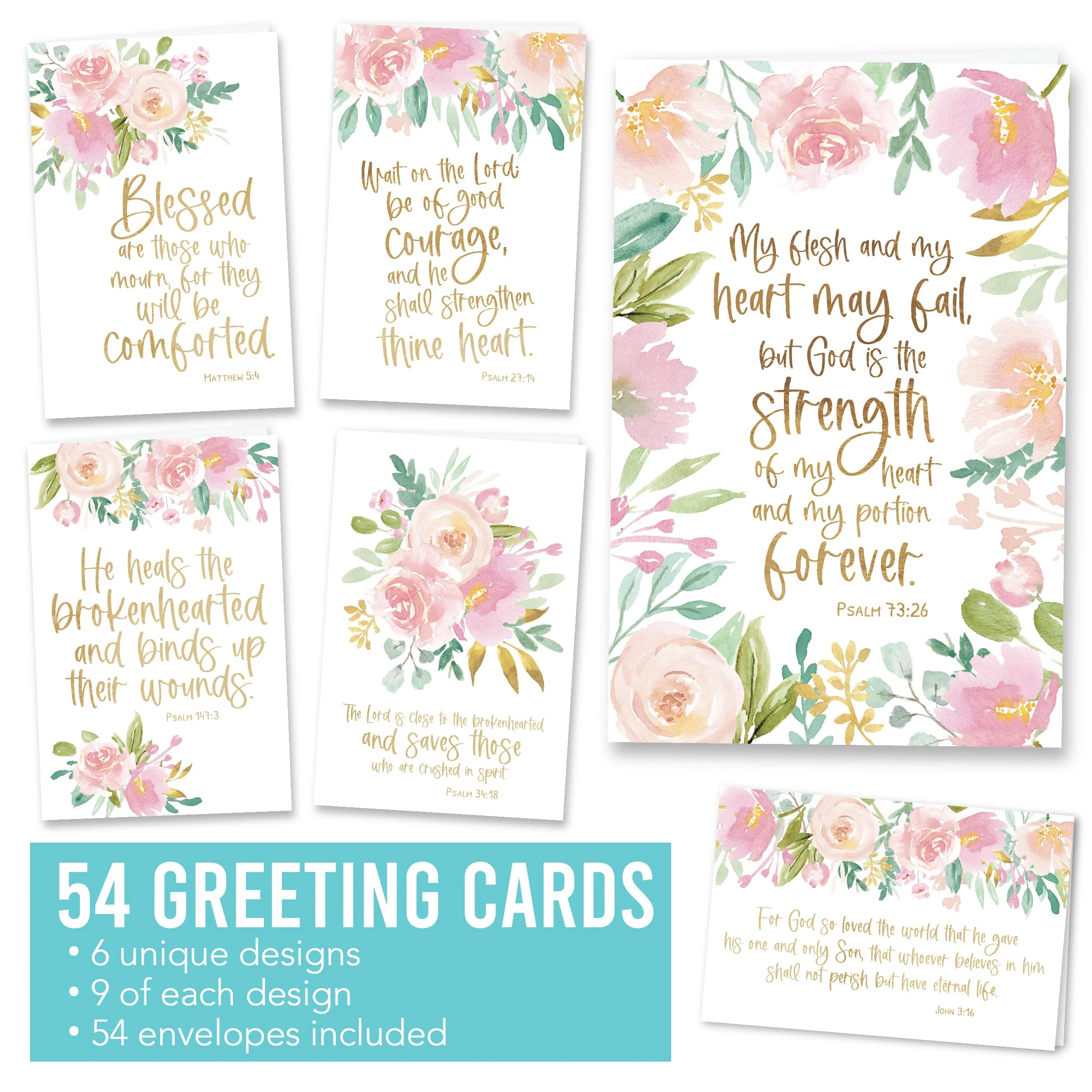 54 Sympathy Cards for Loss – Blank Condolence & 'I'm Sorry for Your Loss' Cards with Envelopes – Heartfelt Bereavement Cards Bulk - Image 3