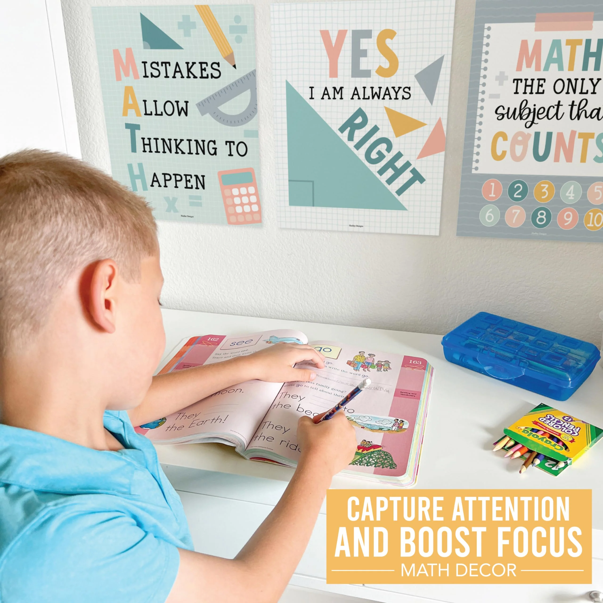 Motivational Math Posters, Boho Pack of 6 - Image 9