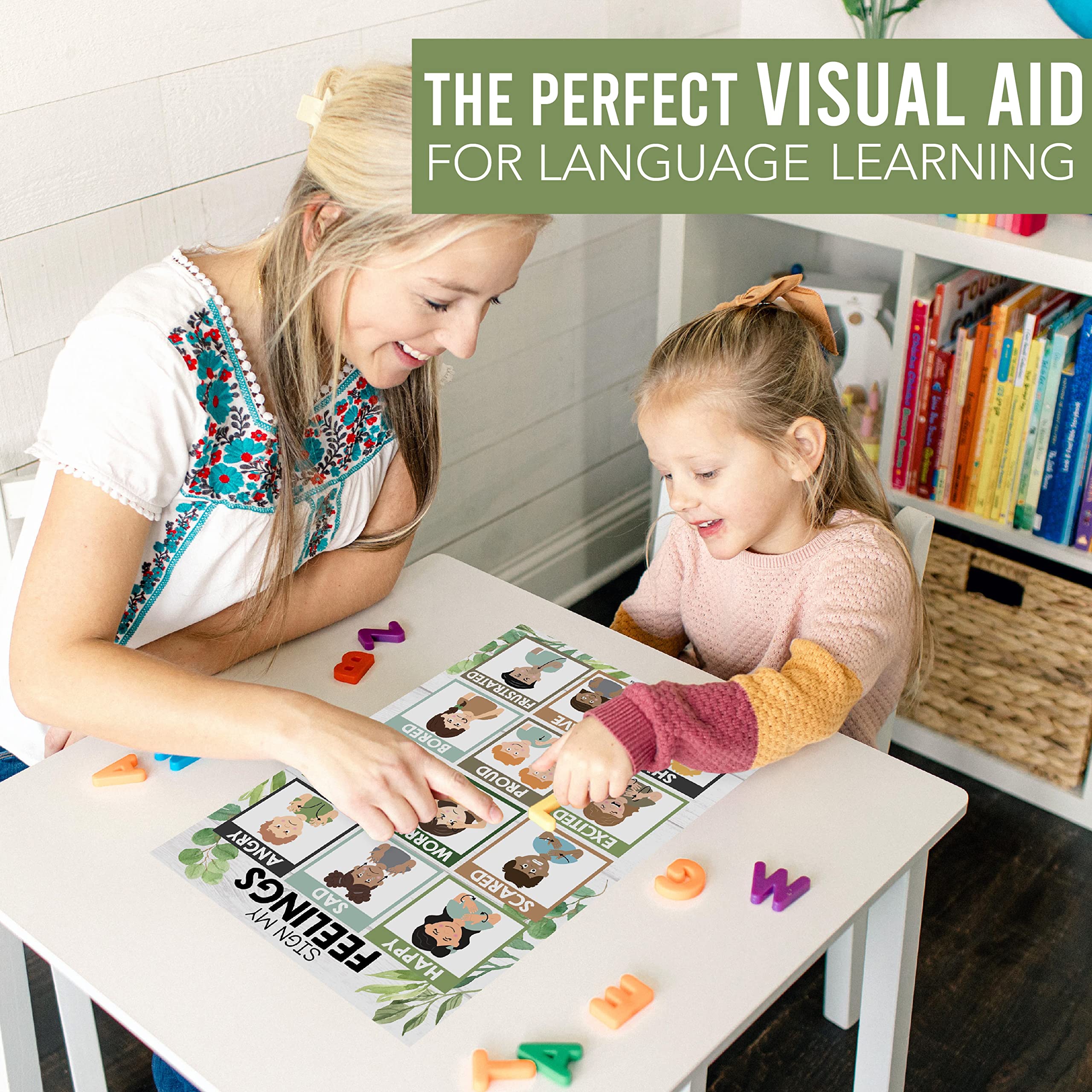 ASL Sign Language Kit: Greenery 8 Poster Set - Image 6
