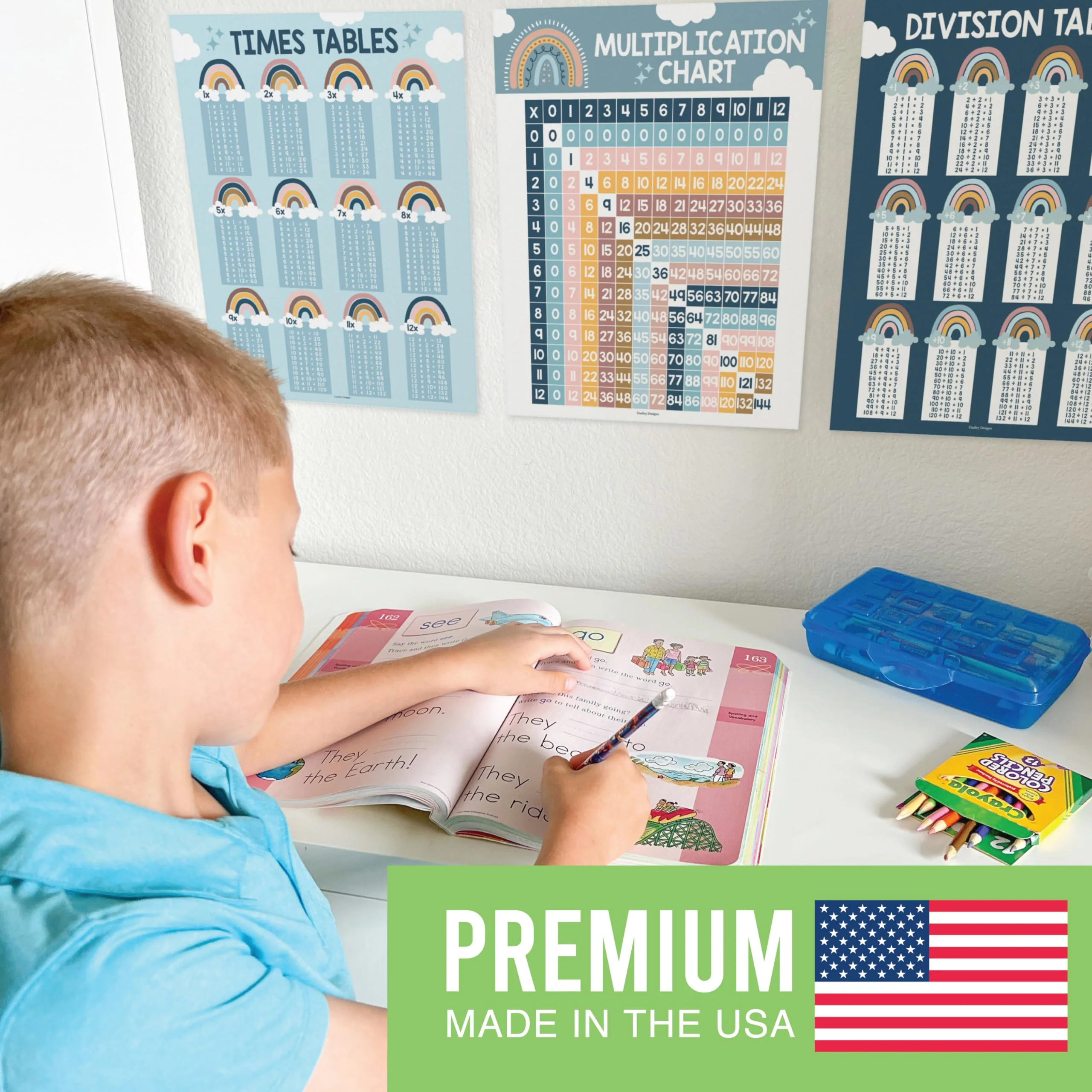 Multiplication & Division Kit: Boho 9 Poster Pack - Image 5