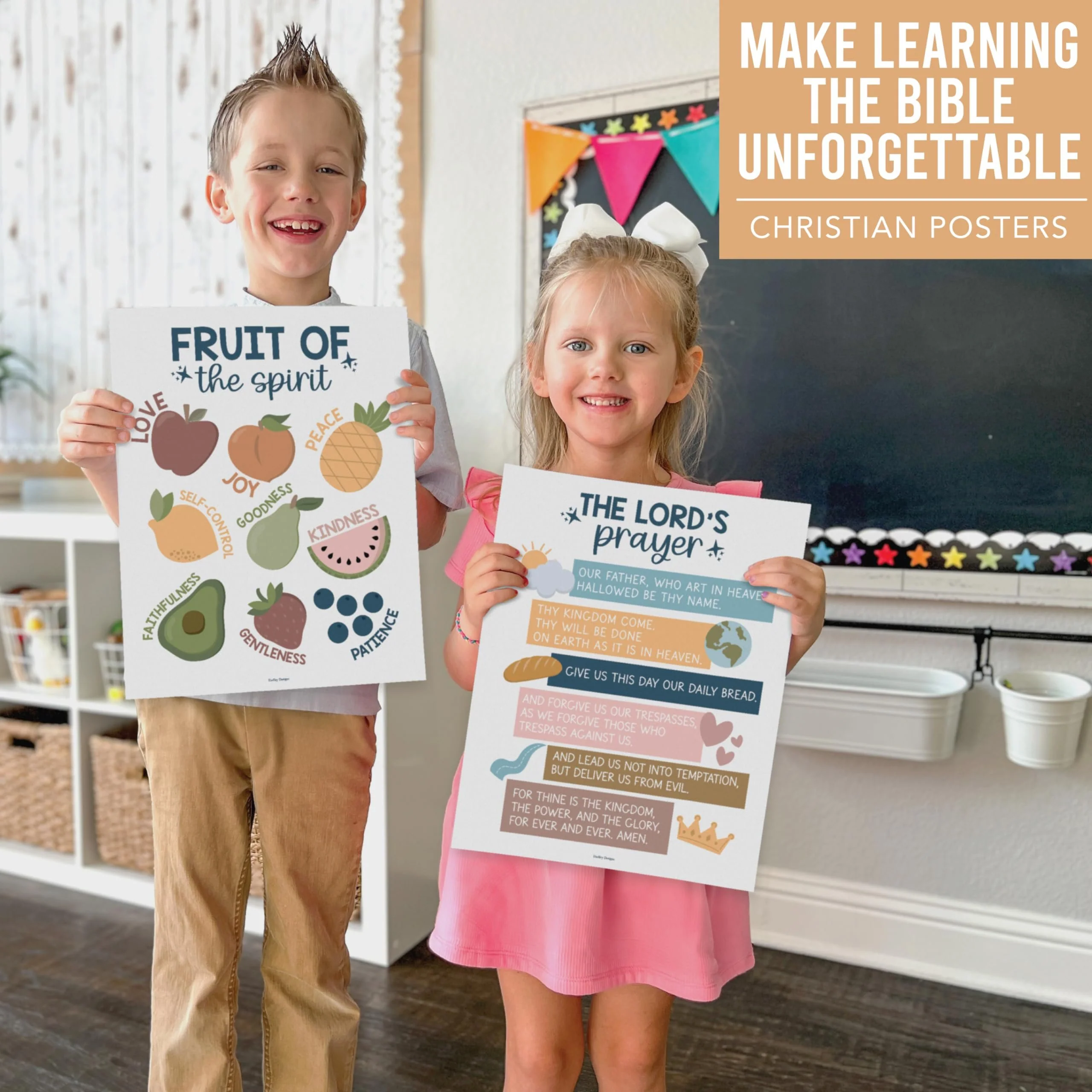 Bible Learning Kit, Boho 9 Poster Pack - Image 3