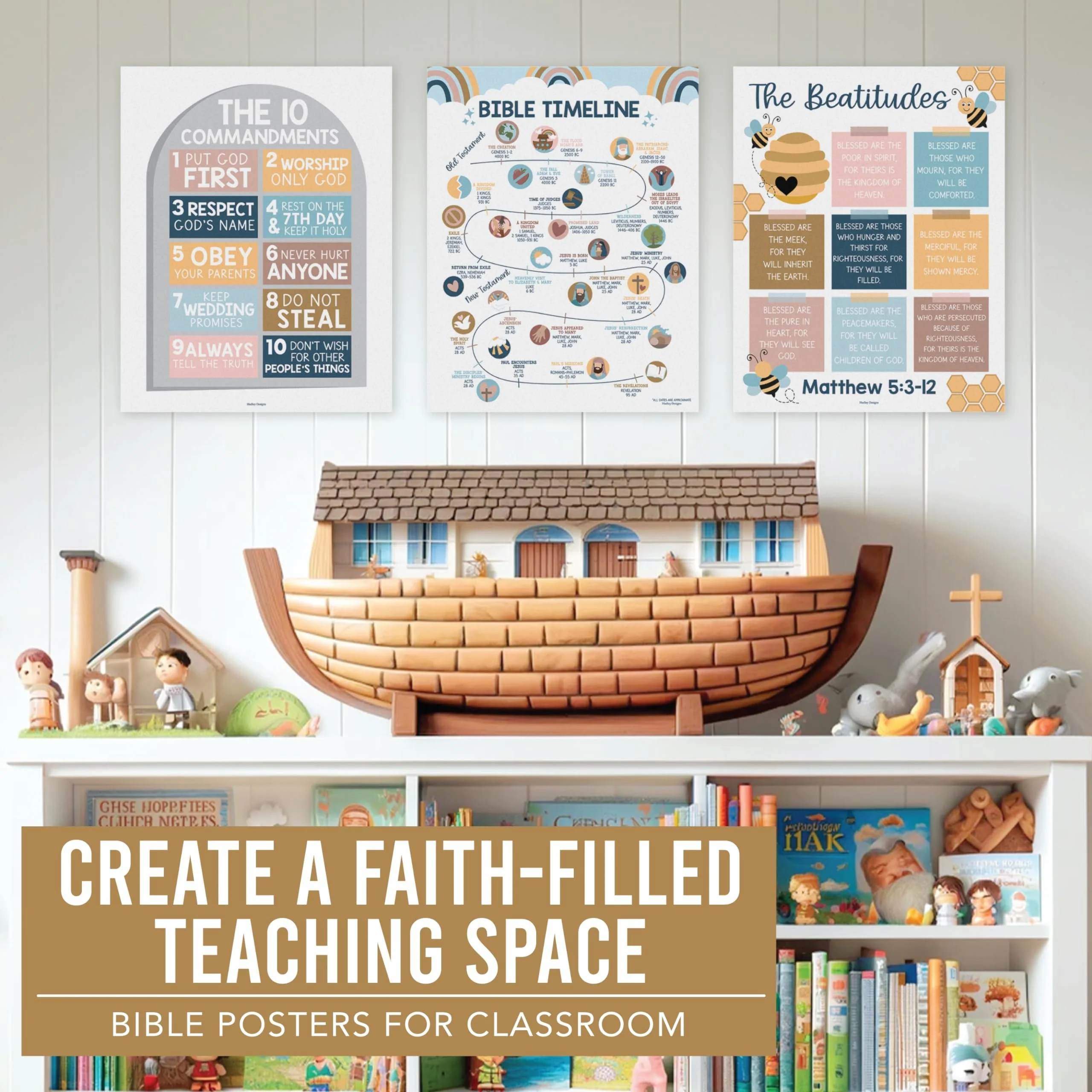 Bible Learning Kit, Boho 9 Poster Pack - Image 9