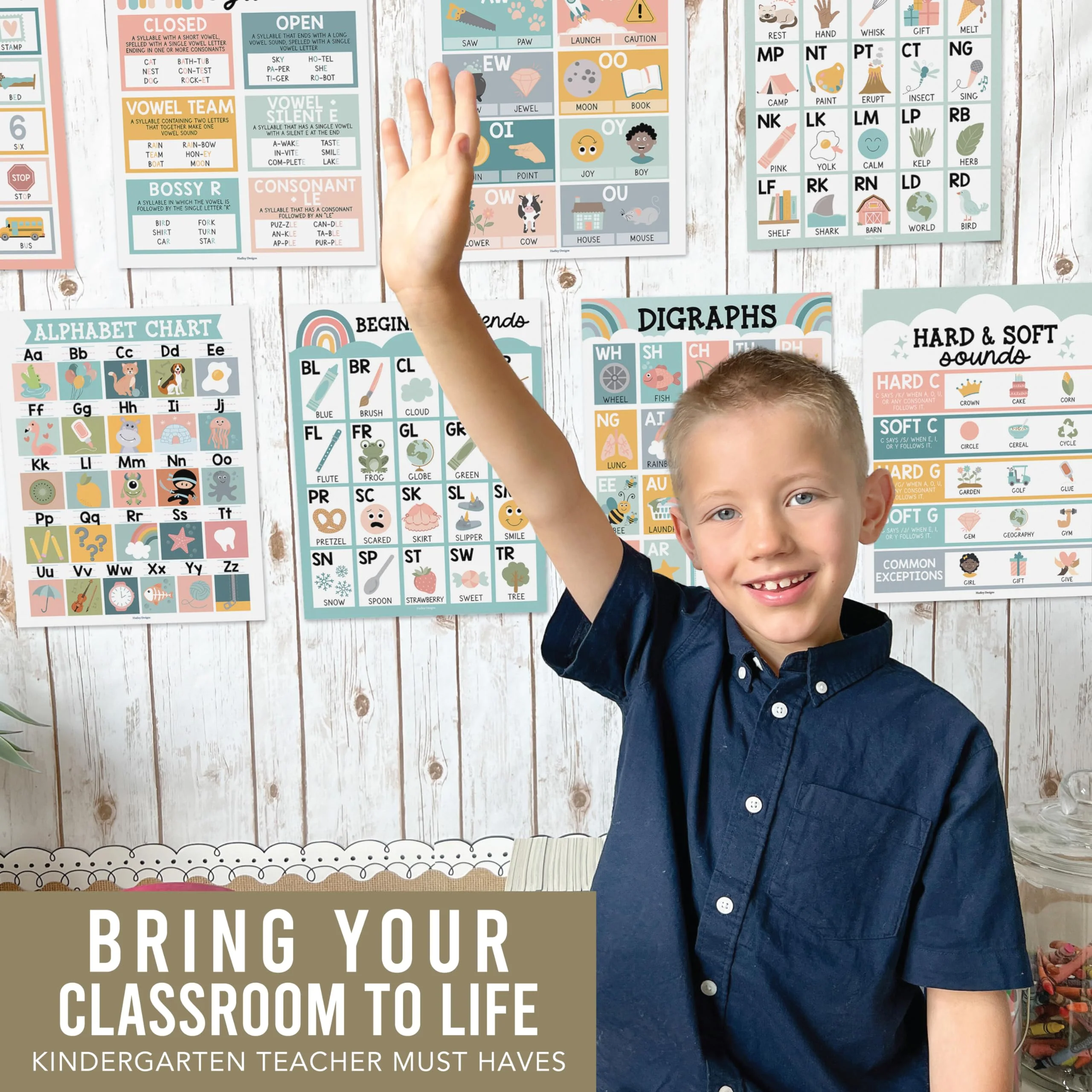 Phonics Foundations Kit: Boho 9 Poster Pack - Image 5