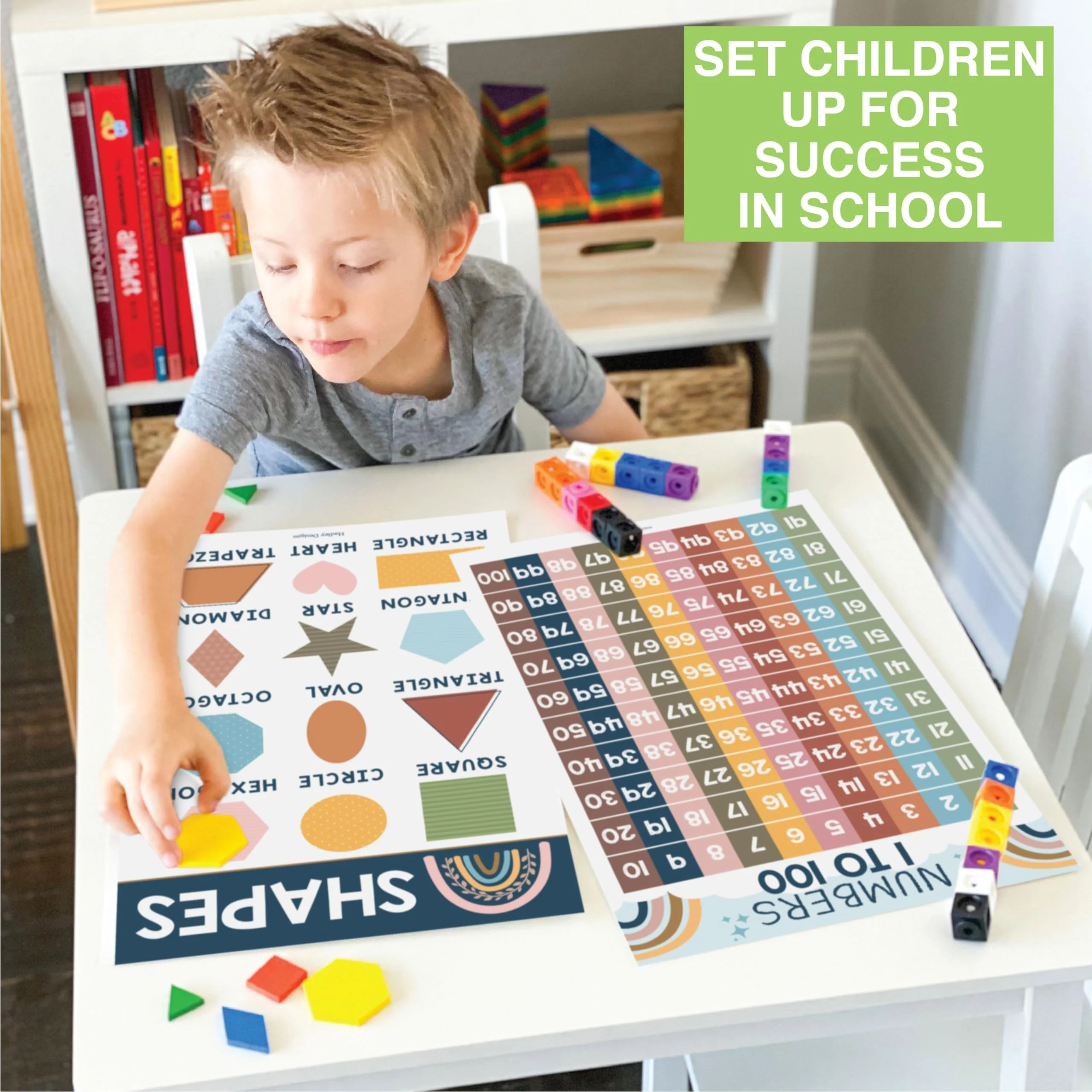 PreK Early Learning Kit: Boho 16 Poster Pack - Image 7