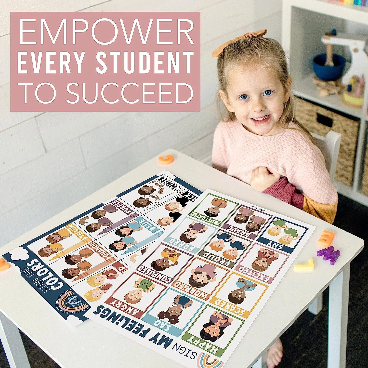 ASL Sign Language Kit: Boho 8 Poster Set - Image 3