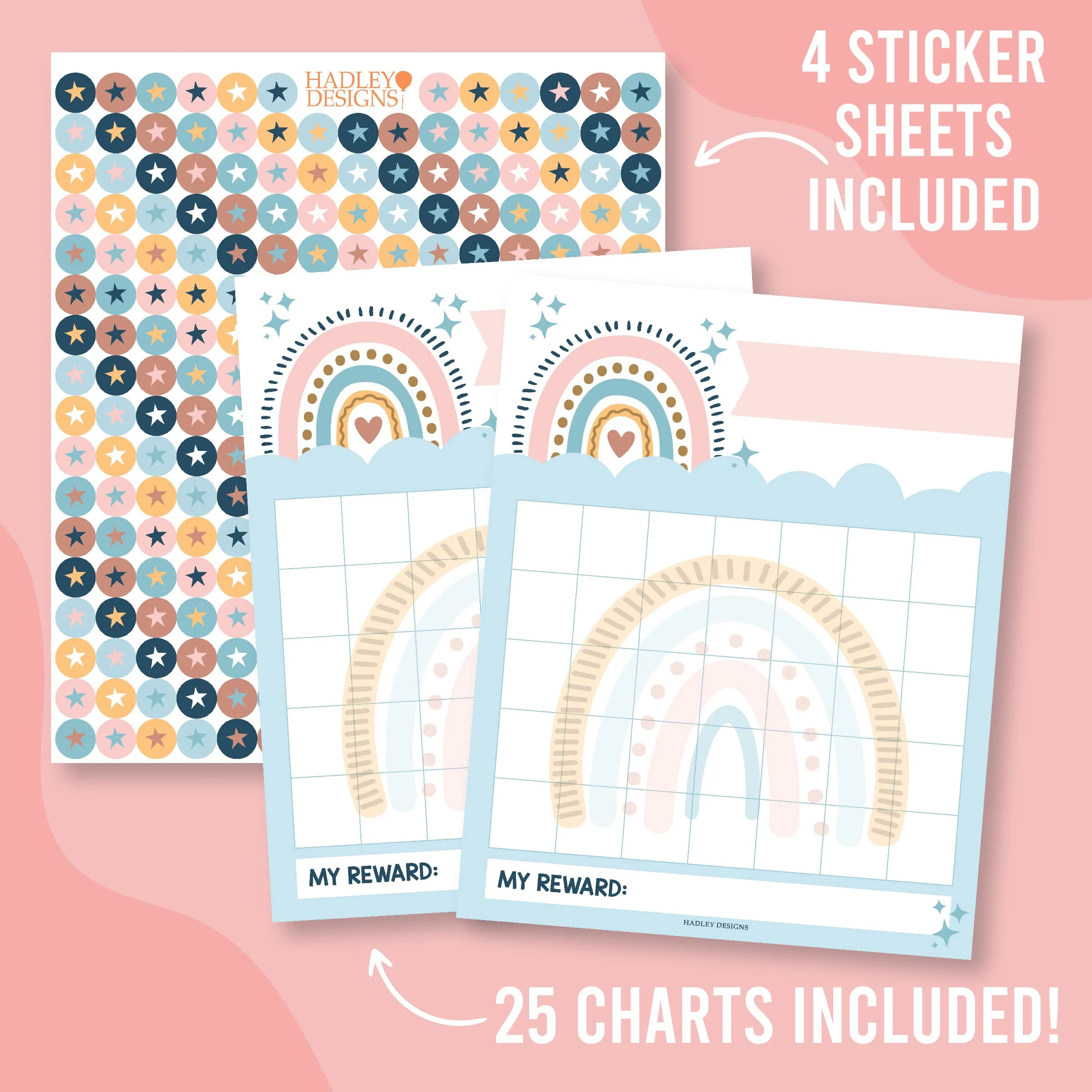 Incentive Chart, Boho Pack of 25 + Stickers - Image 2