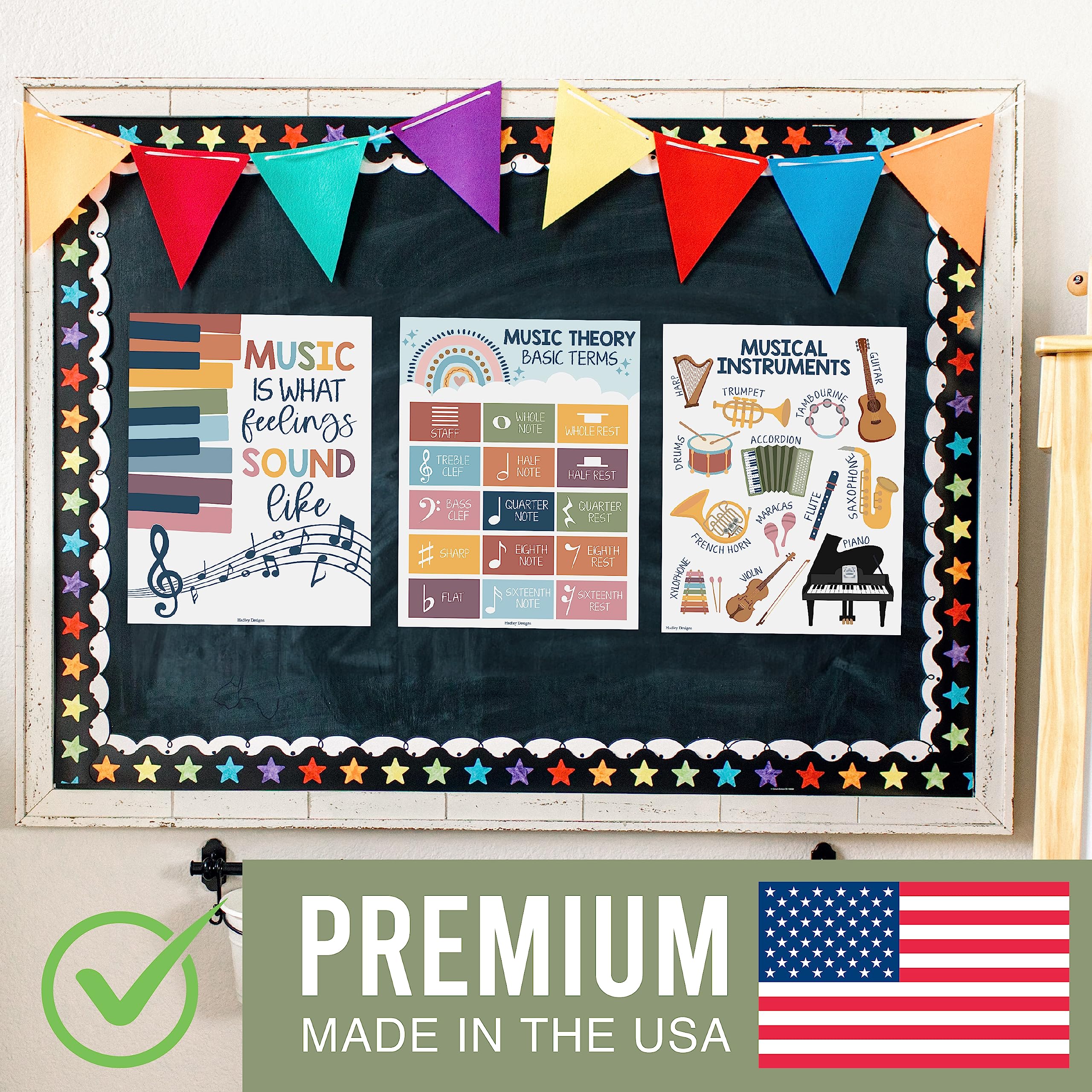 Music Classroom Posters, Boho Pack of 9 - Image 3