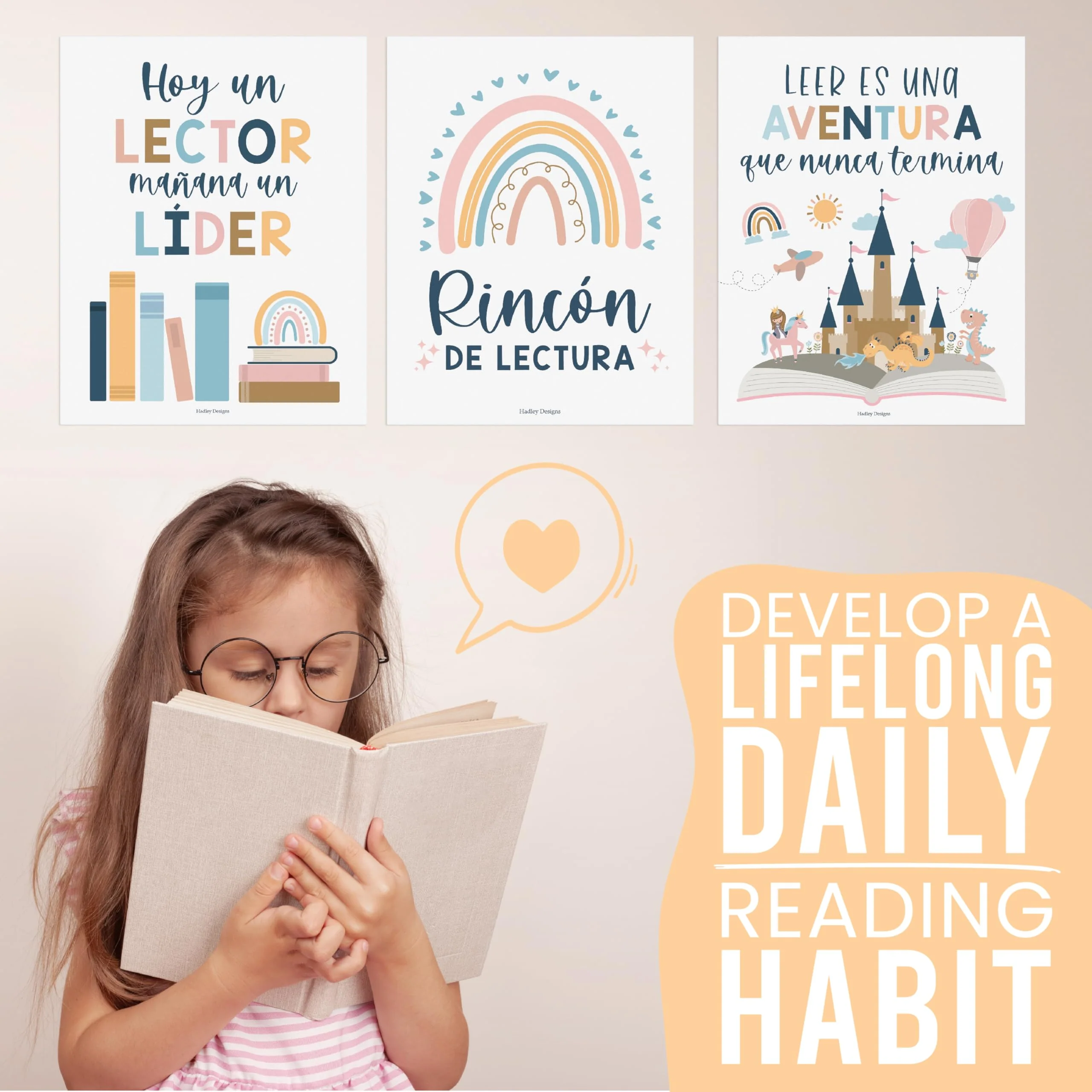 Boho Rainbow  Spanish Reading Posters - Image 7