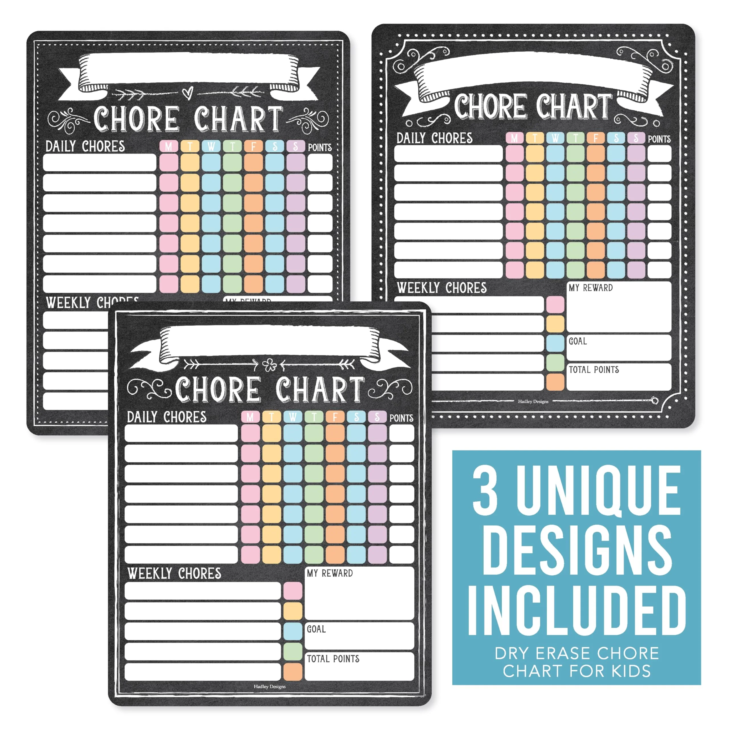 Dry Erase Chore Charts: Chalkboard 3 Pack - Image 3