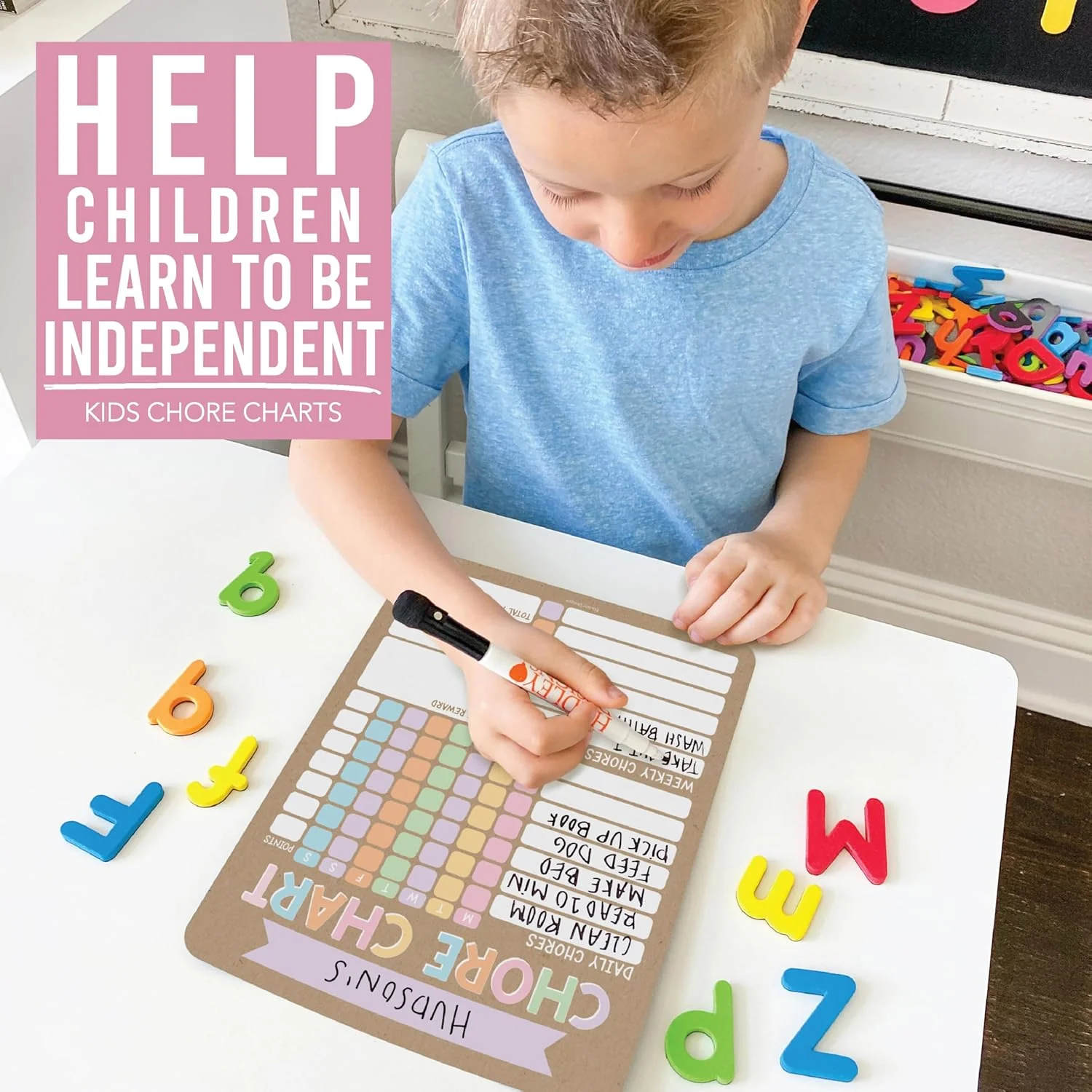 Magnetic Chore Chart for Responsible Kids - Image 5
