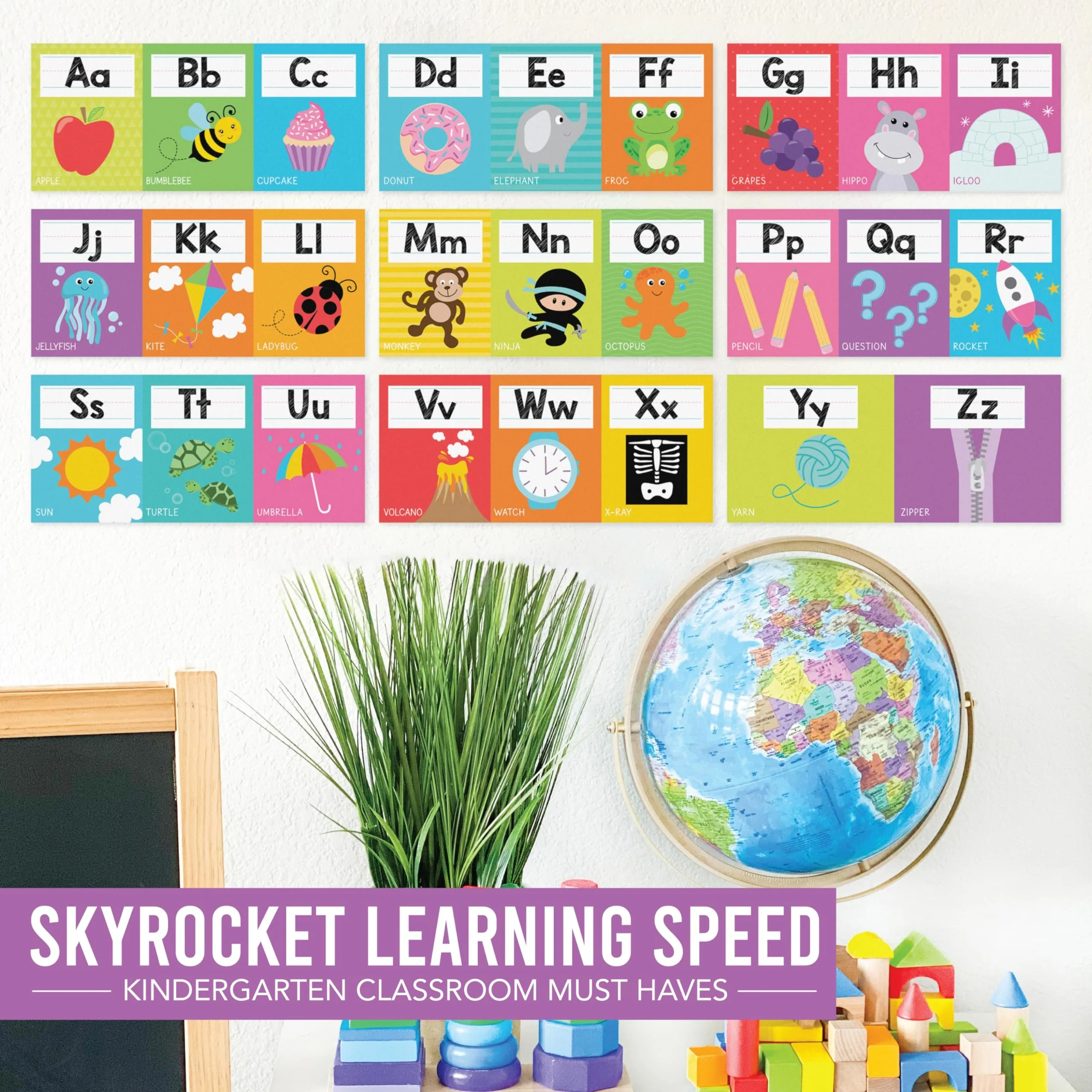 Letters & Numbers Jumpstart Kit: Colorful 12 Poster Pack - Image 3