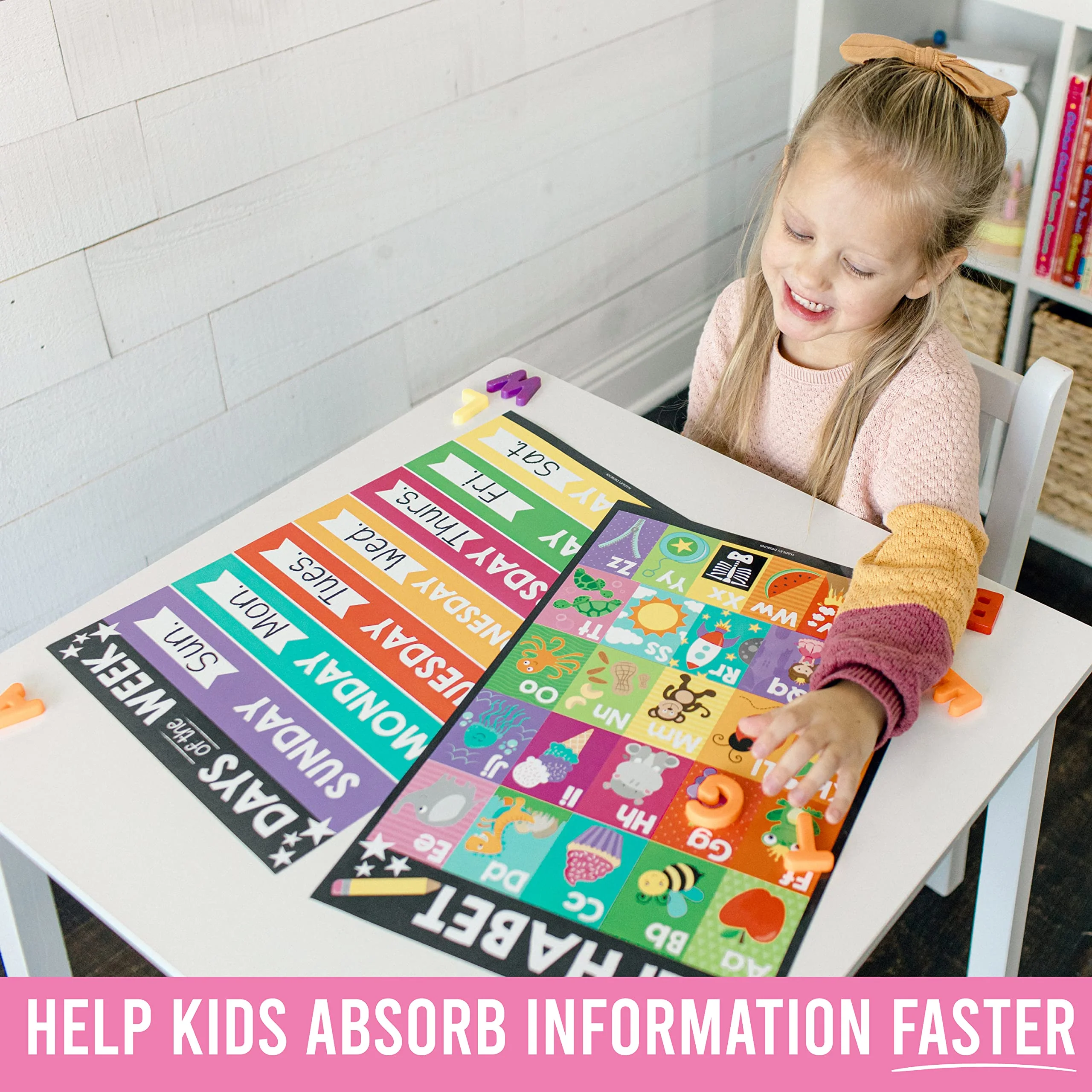 Preschool Head Start Kit, Chalkboard 16 Poster Pack - Image 4