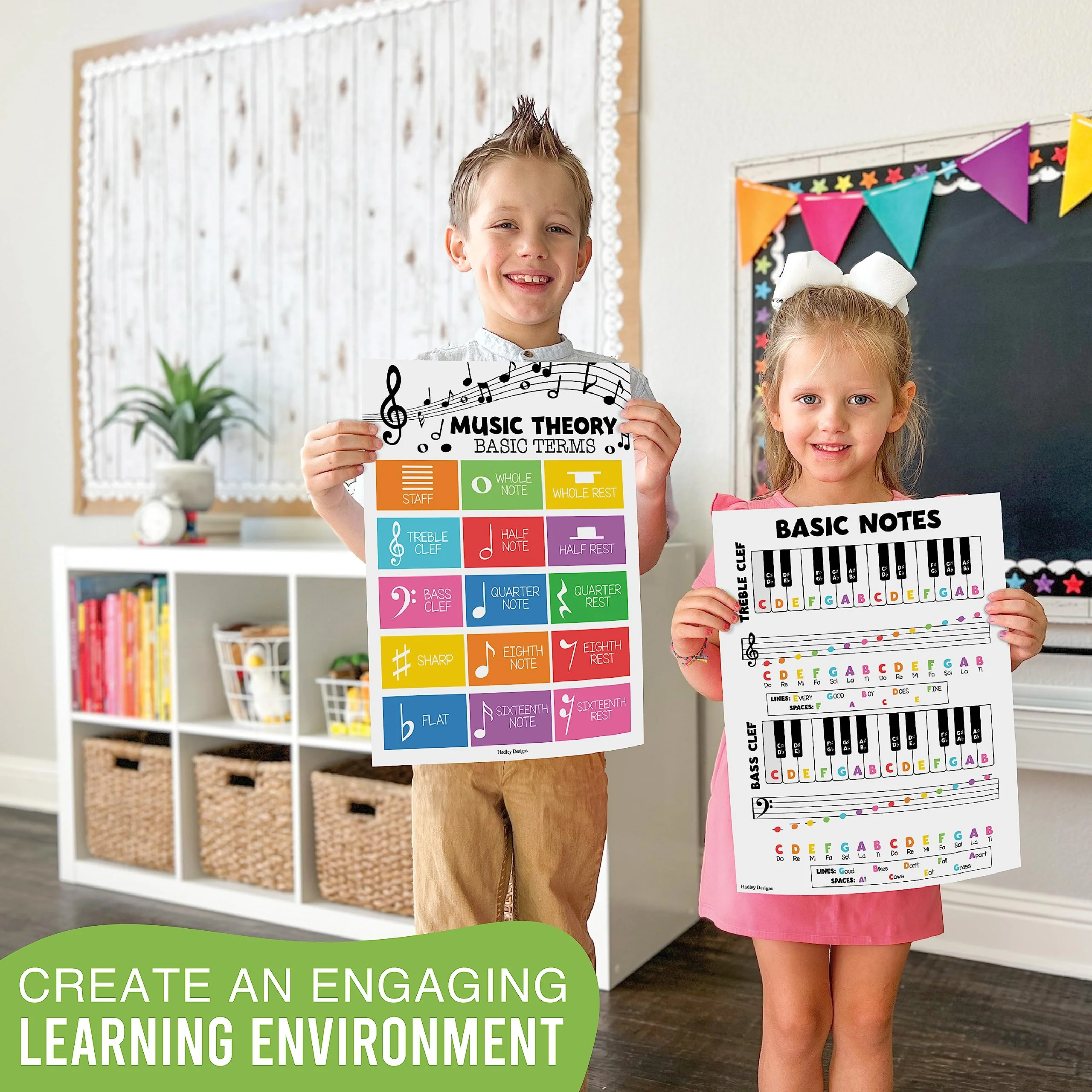 Music Classroom Posters, Colorful Pack of 9 - Image 5