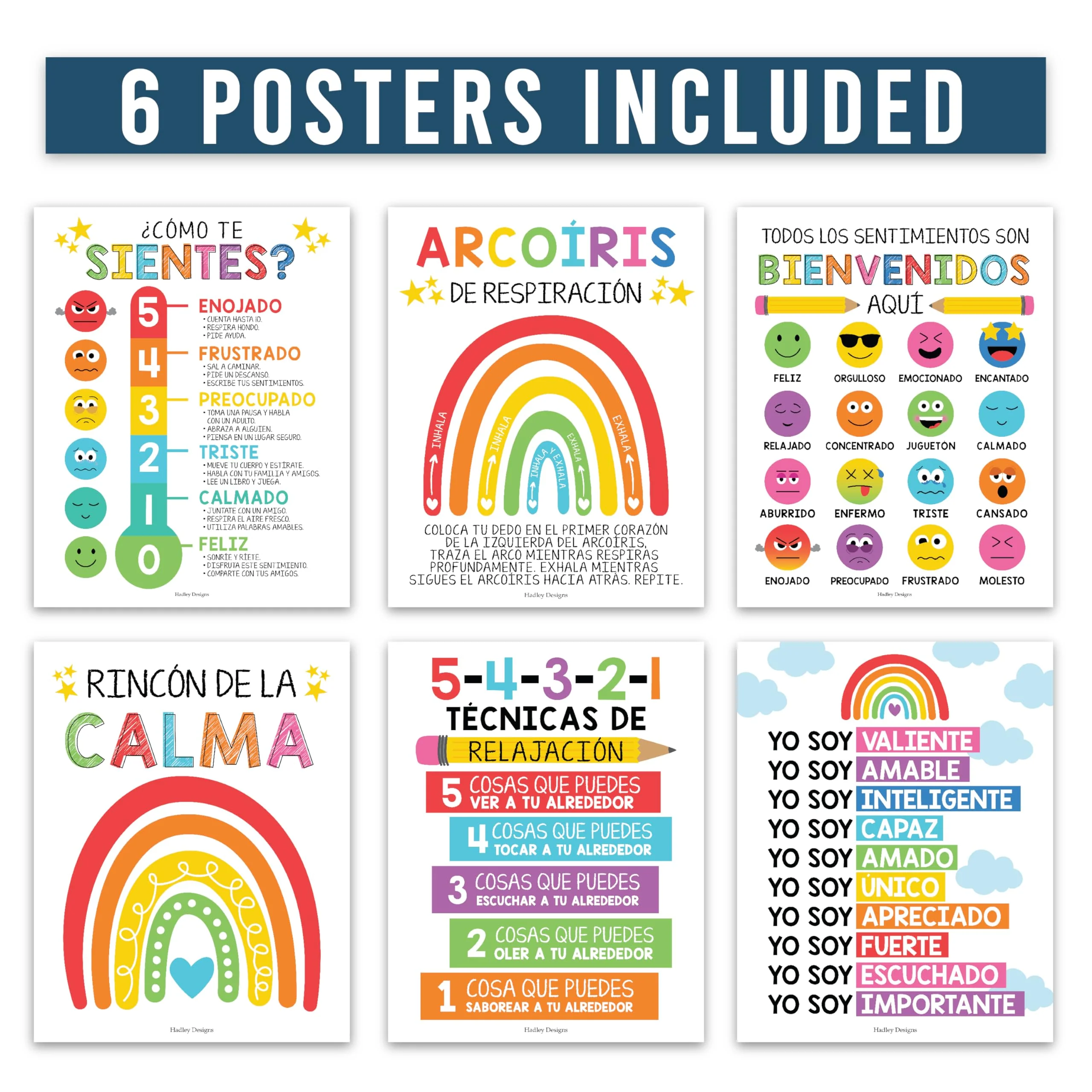 Colorful  Spanish Calming Corner Posters - Image 2