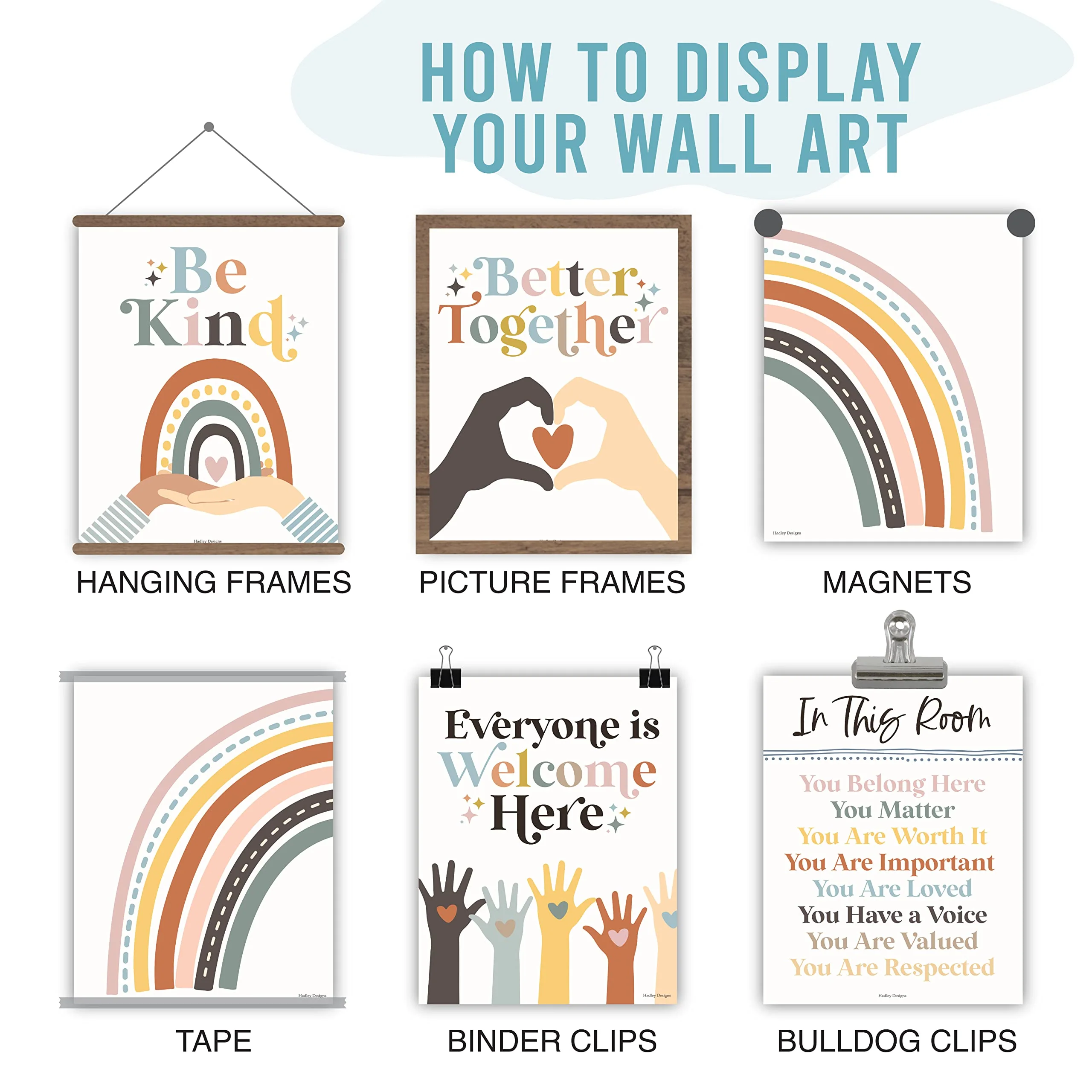 Everyone Belongs Kindness Kit: Boho 6 Poster Pack - Image 7