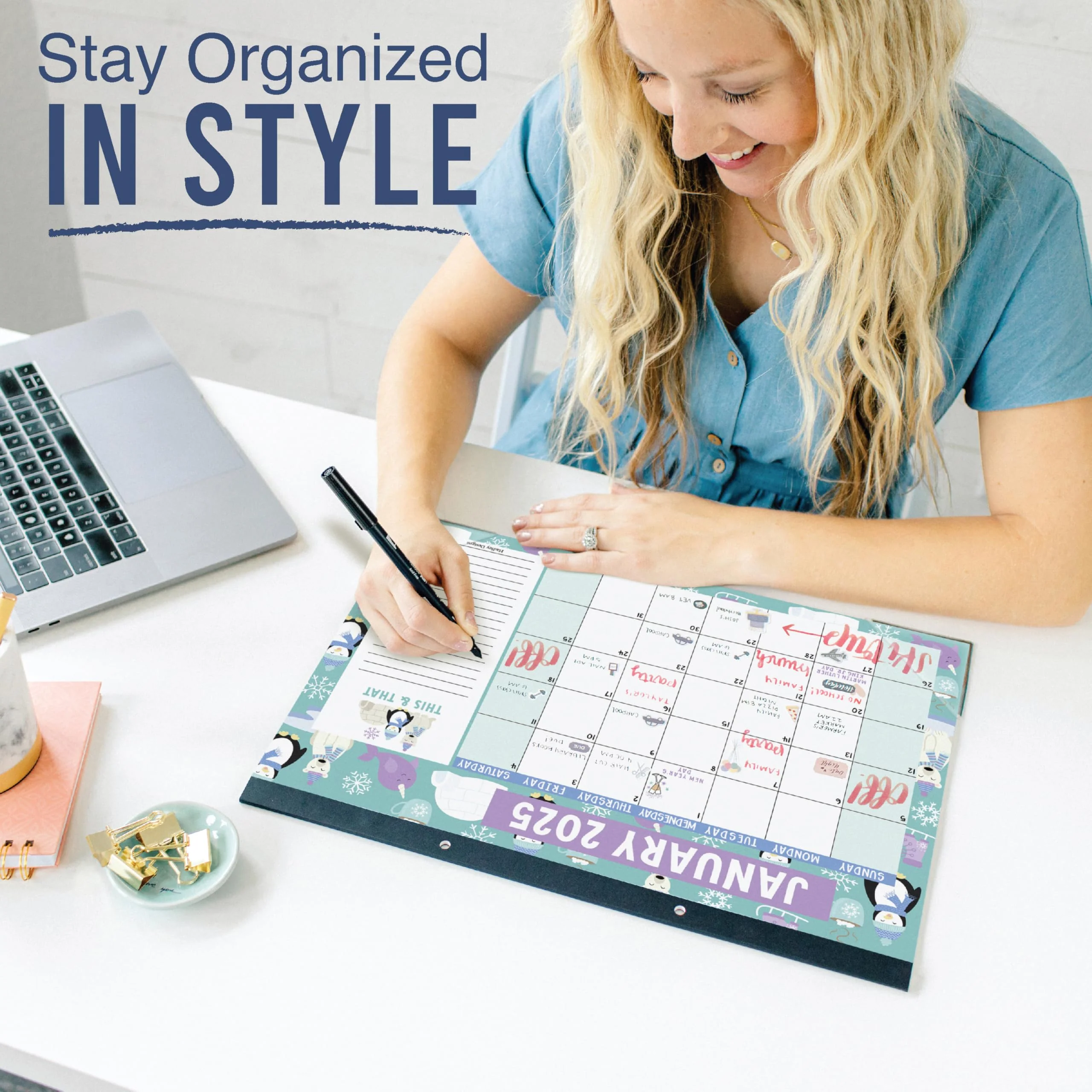 18 Month Large Doodle Desk Calendar: 2025-2026 - Image 2