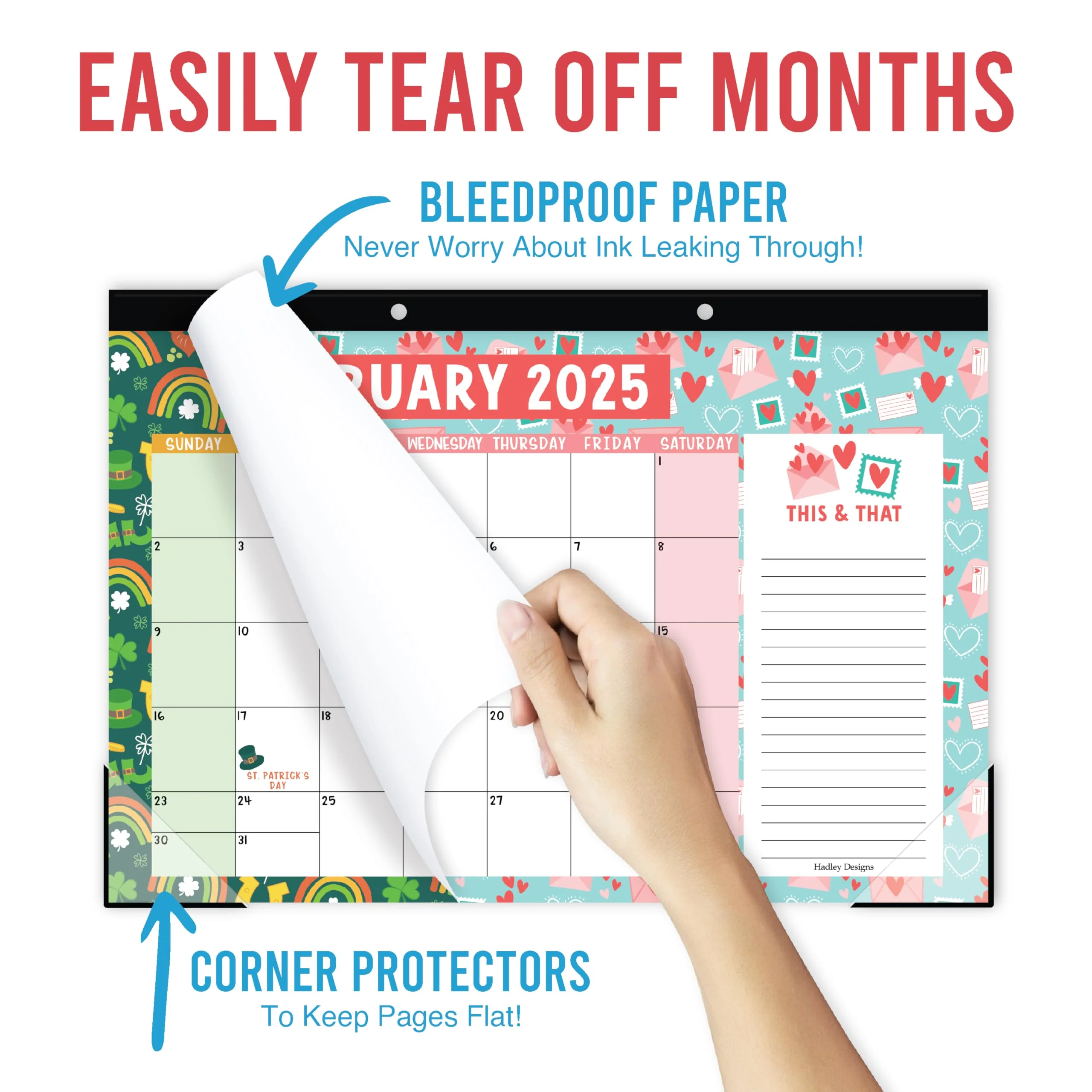 18 Month Large Doodle Desk Calendar: 2025-2026 - Image 6