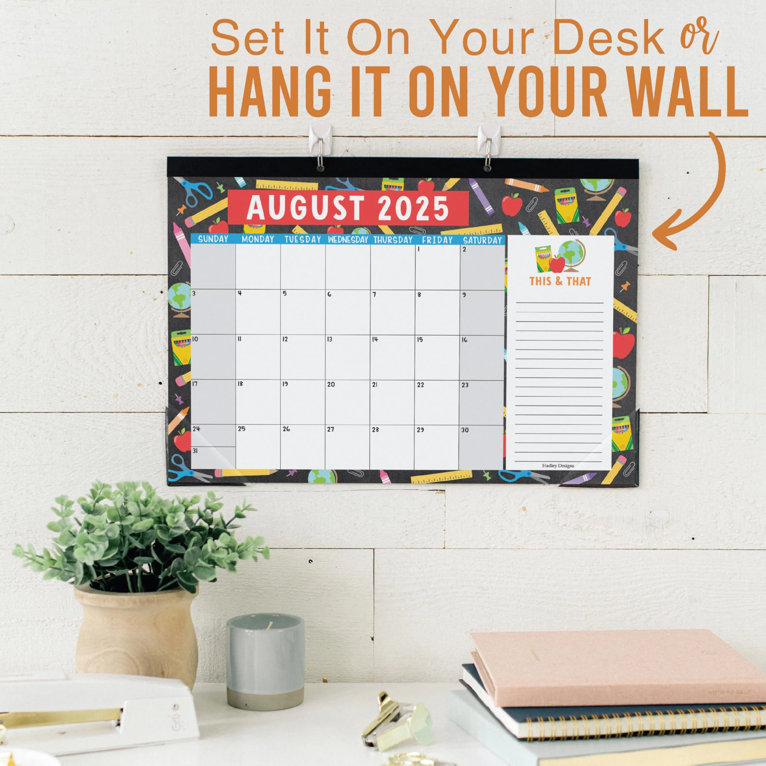 18 Month Large Doodle Desk Calendar: 2025-2026 - Image 9