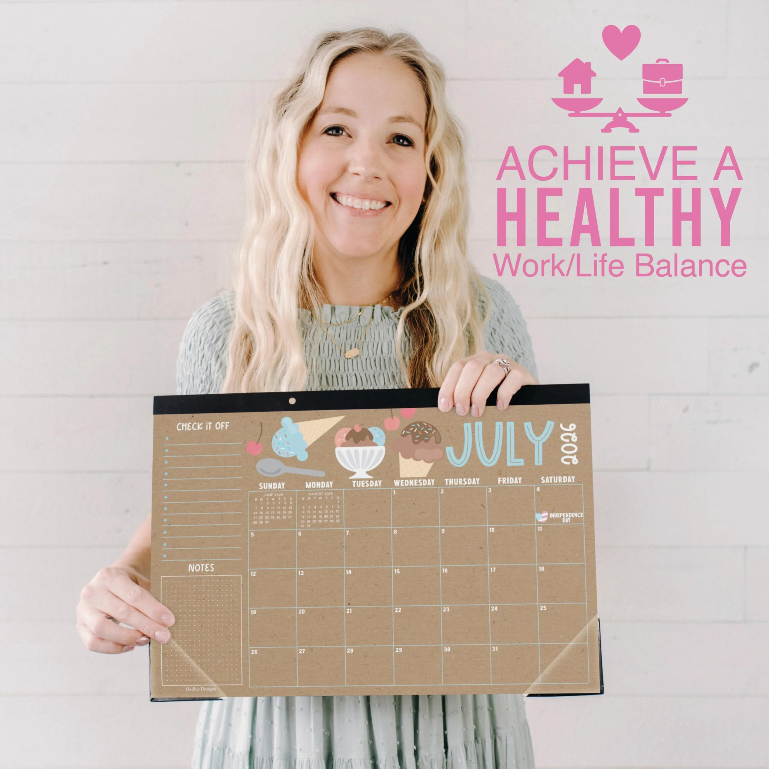 18 Month Kraft Desk Calendar | 2026 - 2027 - Image 5