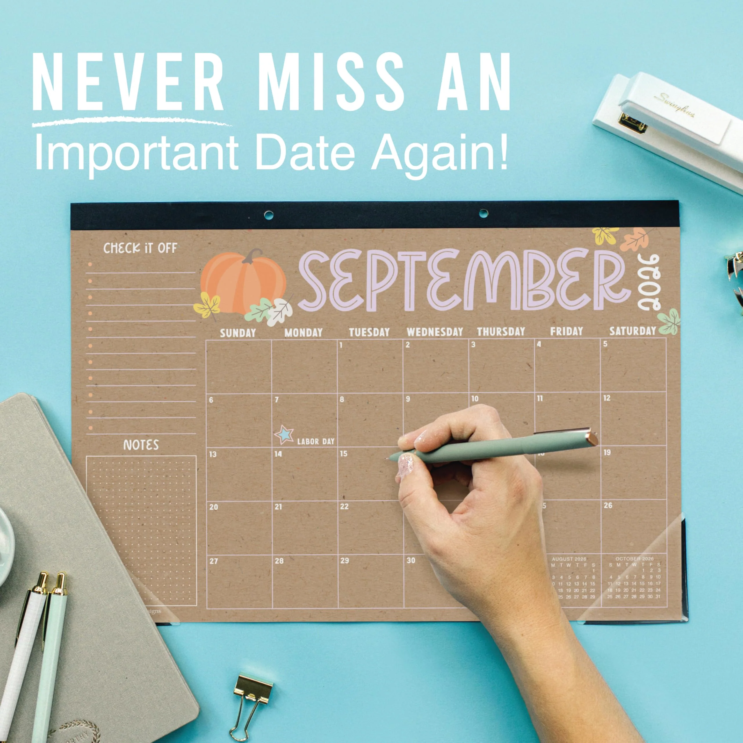 18 Month Kraft Desk Calendar | 2026 - 2027 - Image 8