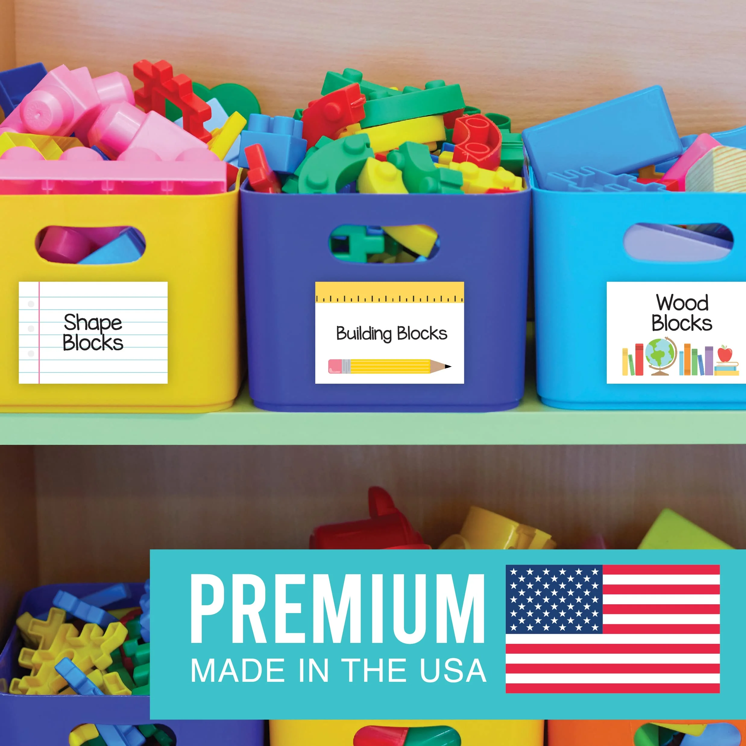 Name Tag Stickers, Colorful Pack of 56 - Image 6