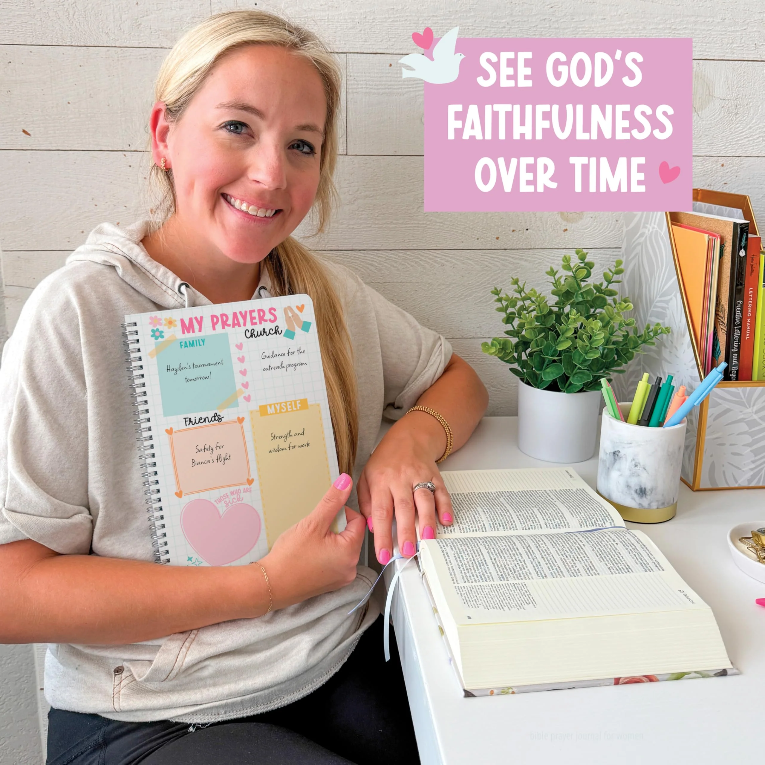 Guided Prayer Journal for Women - Daily Devotional Notebook, Bible Journaling, Beige Religious Gifts & Men's Devotional Journal - Kraft - Image 9