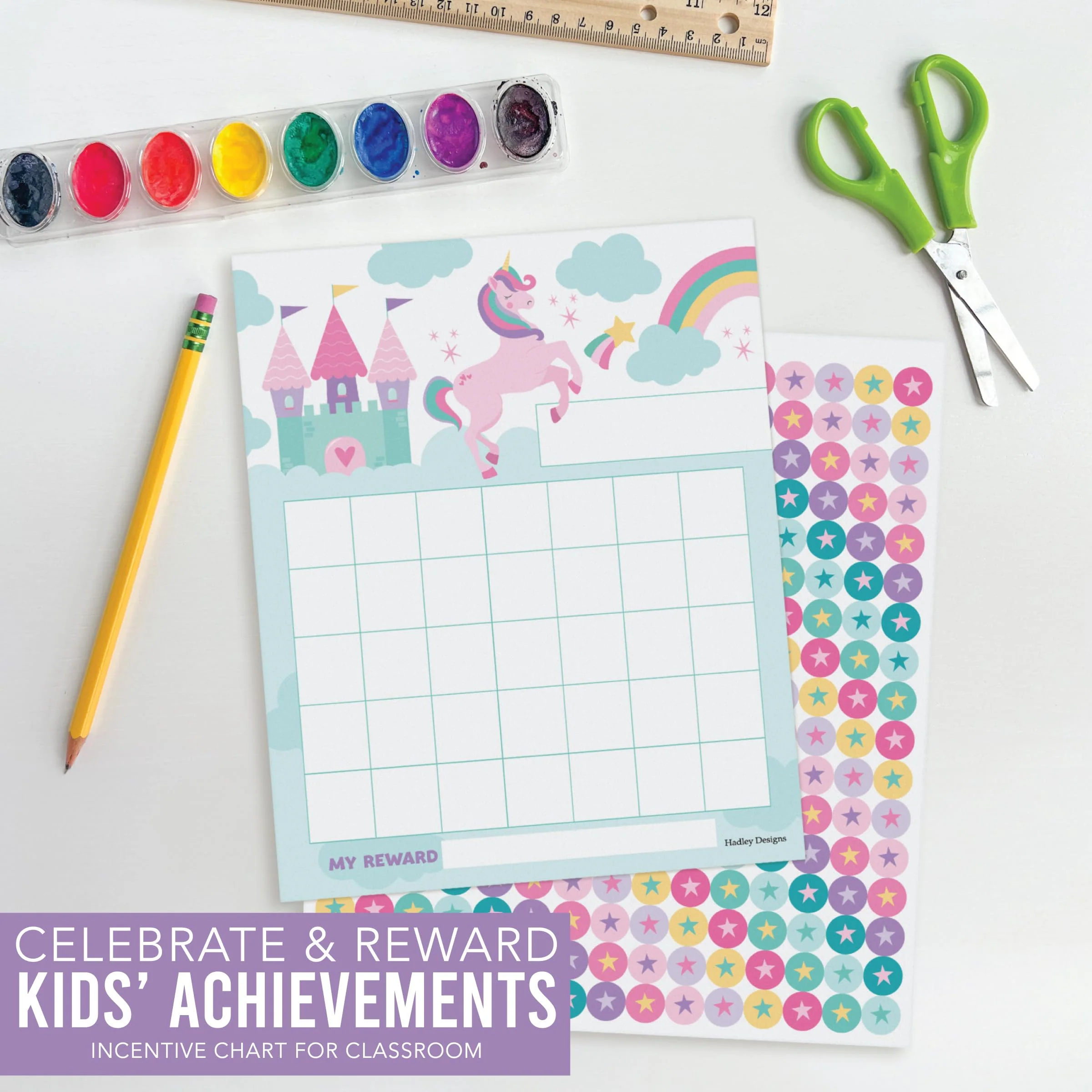 Unicorn Reward Kit: 25 Charts with 1,000+ Stickers - Image 7