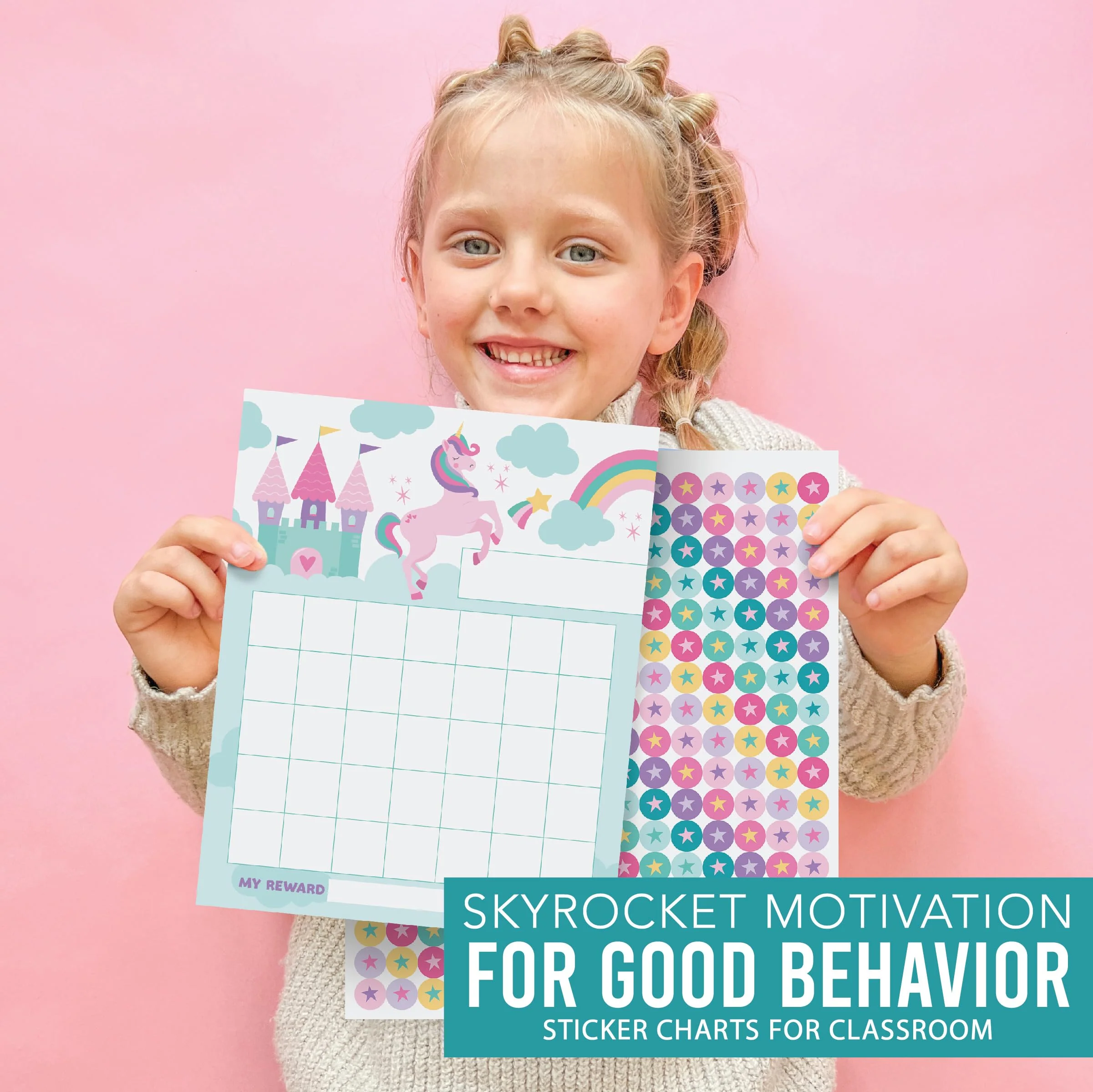 Unicorn Reward Kit: 25 Charts with 1,000+ Stickers - Image 9