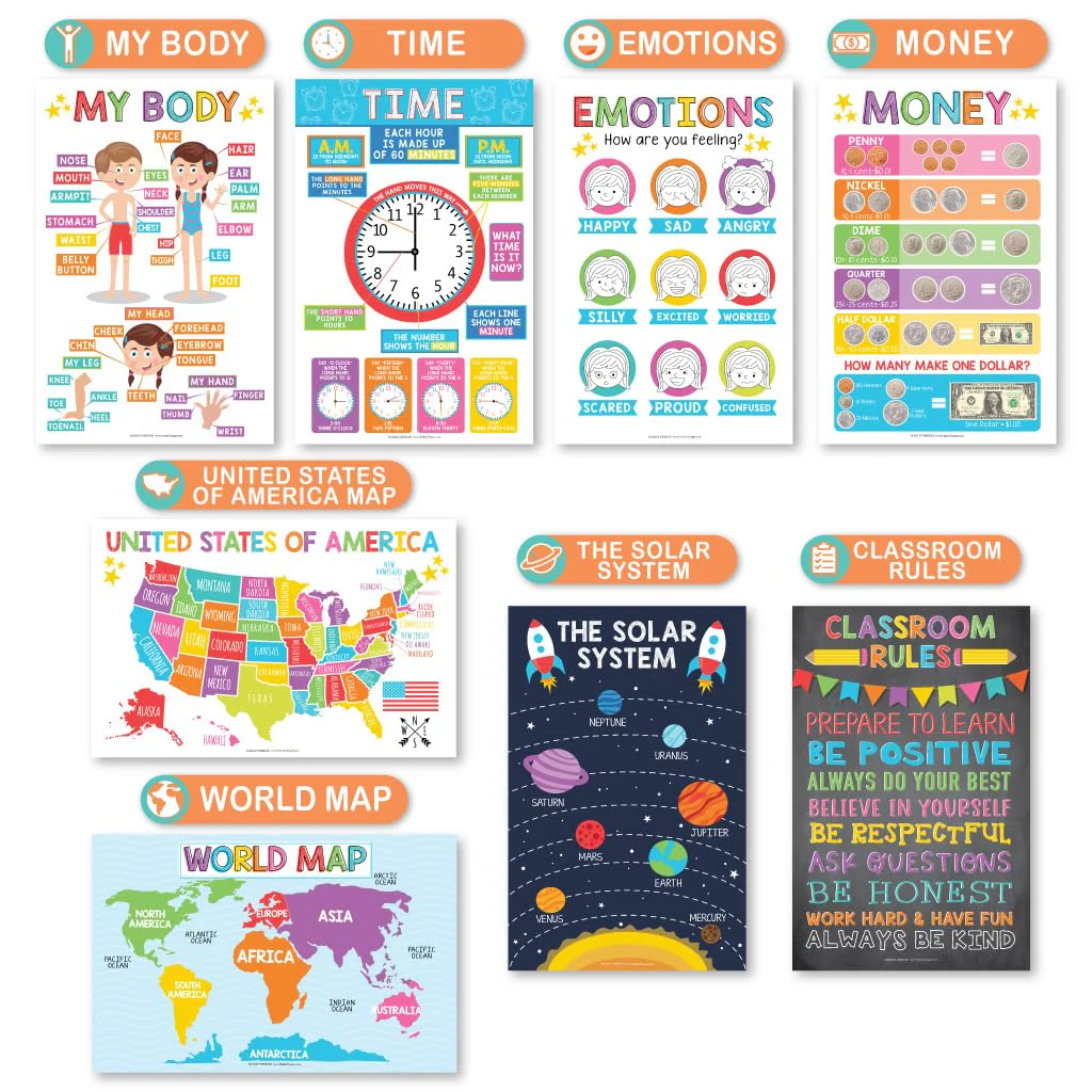 Kindergarten Prep Kit | Preschool Learning Toys 3-5 | Homeschool Toddler Activities Bundle Gift - Image 4