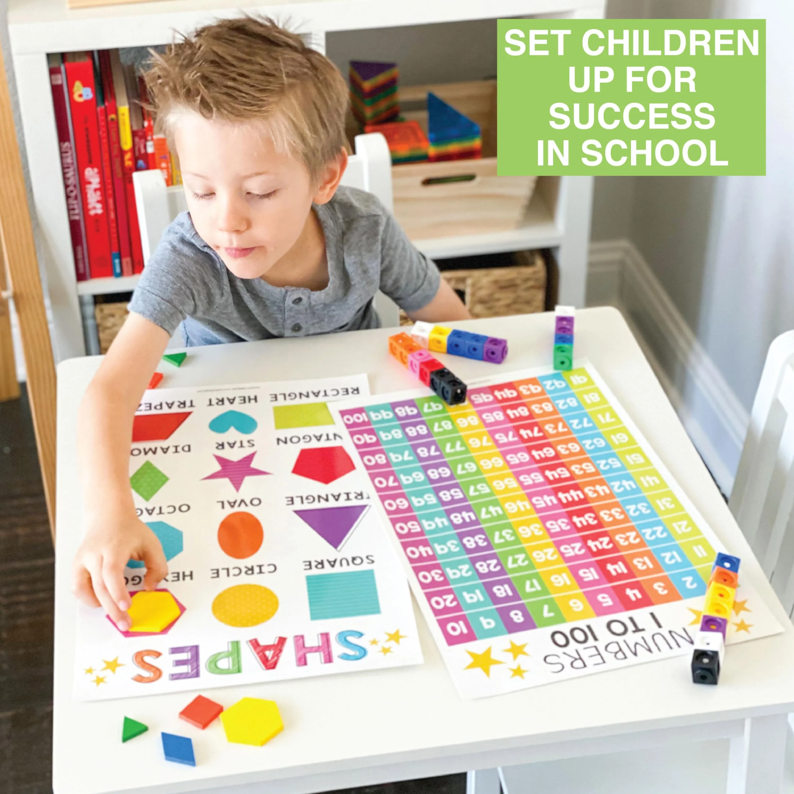 Kindergarten Prep Kit | Preschool Learning Toys 3-5 | Homeschool Toddler Activities Bundle Gift - Image 9