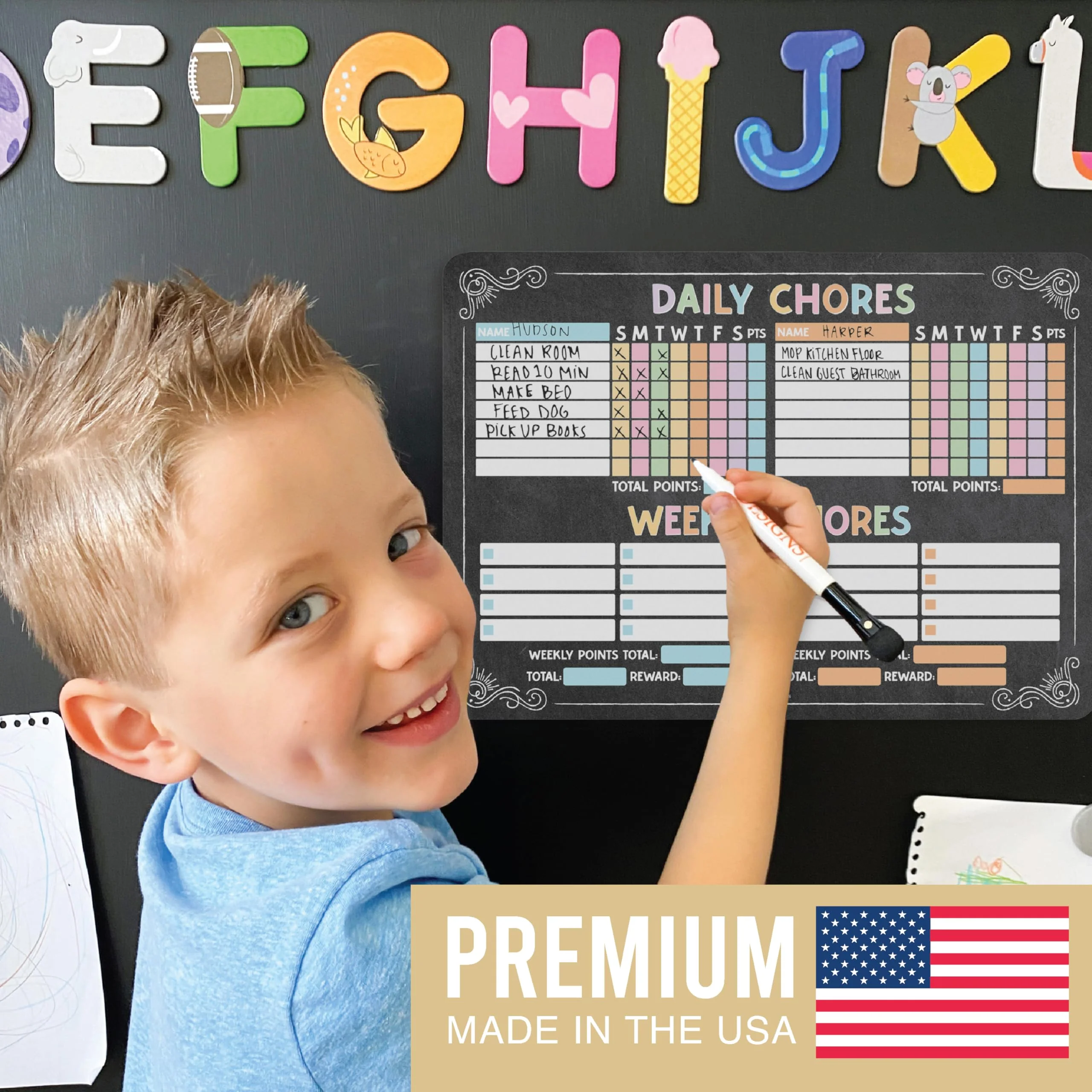 Magnetic Dry Erase Chore Chart - Image 4