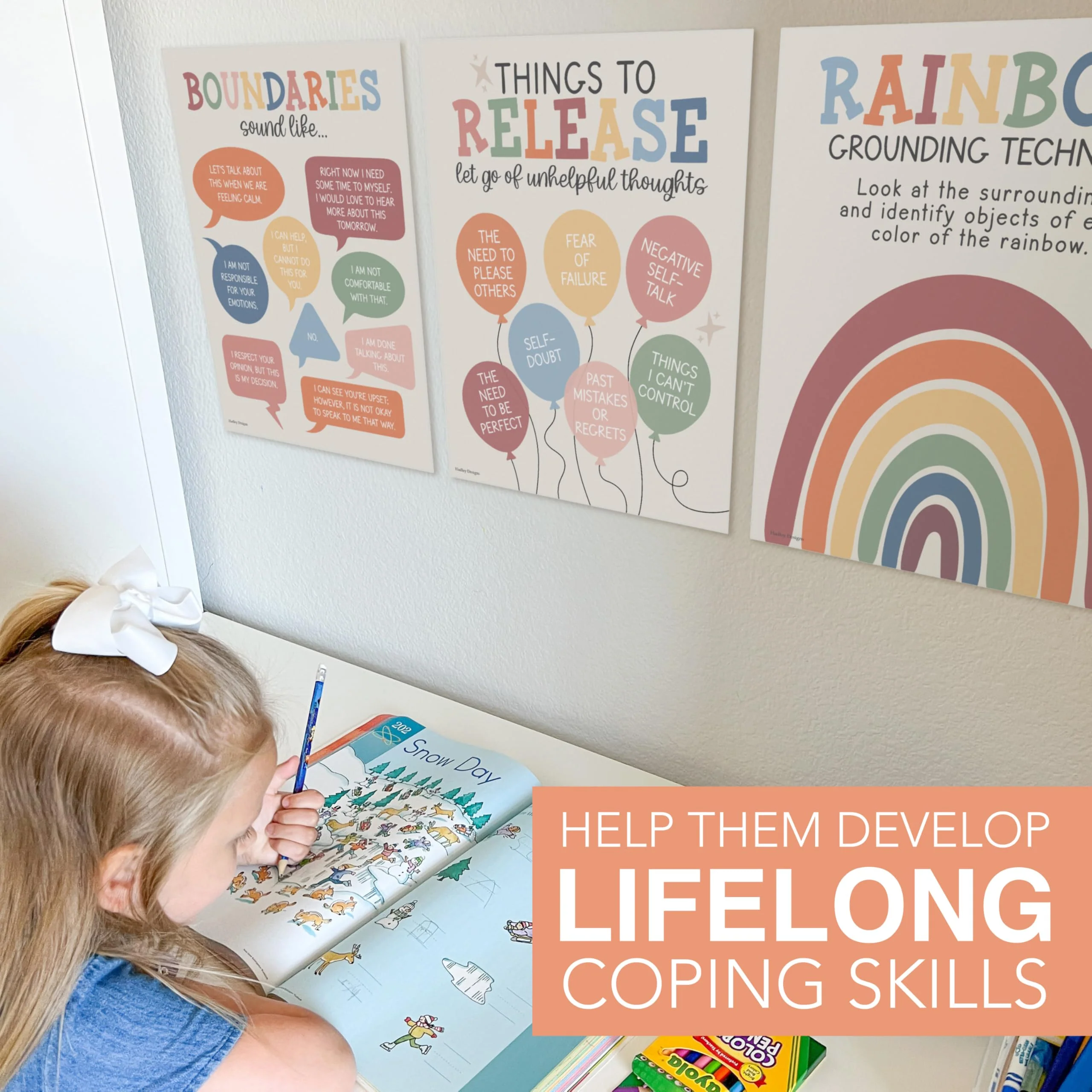 Muted Rainbow Mental Health Posters - Image 7