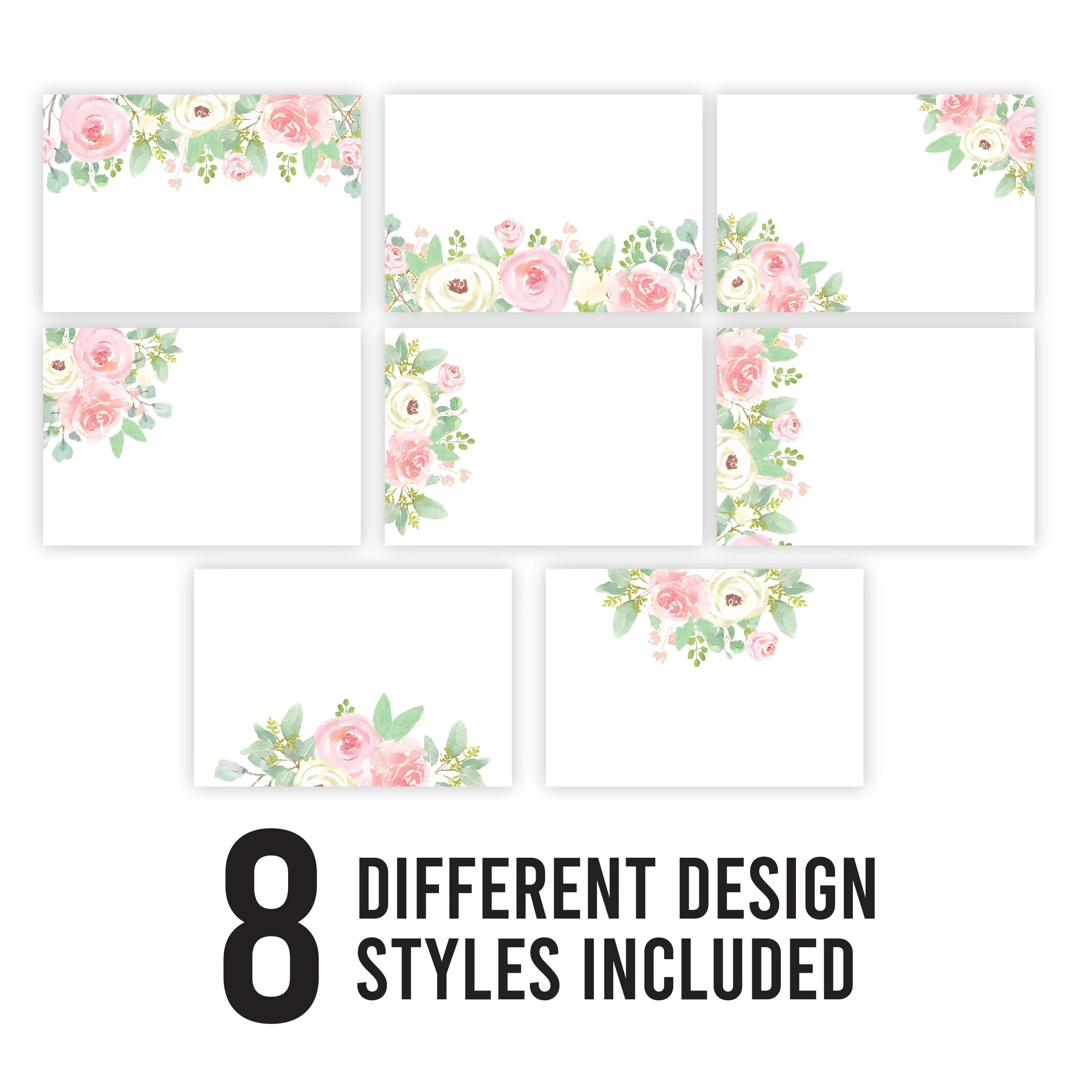 Floral Name Tag Stickers: Pack of 56 - Image 2