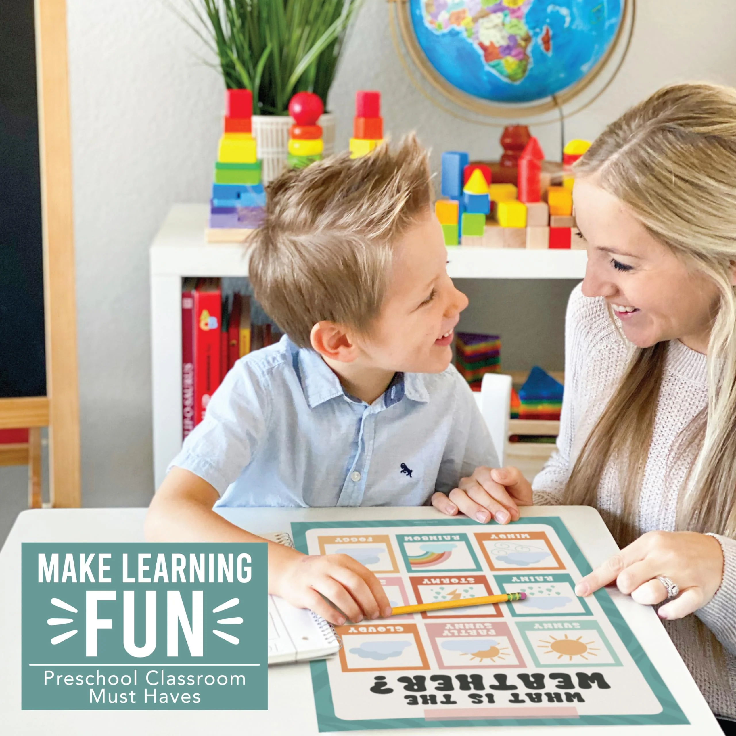 Preschool Head Start Kit, Retro Boho 16 Poster Pack - Image 2