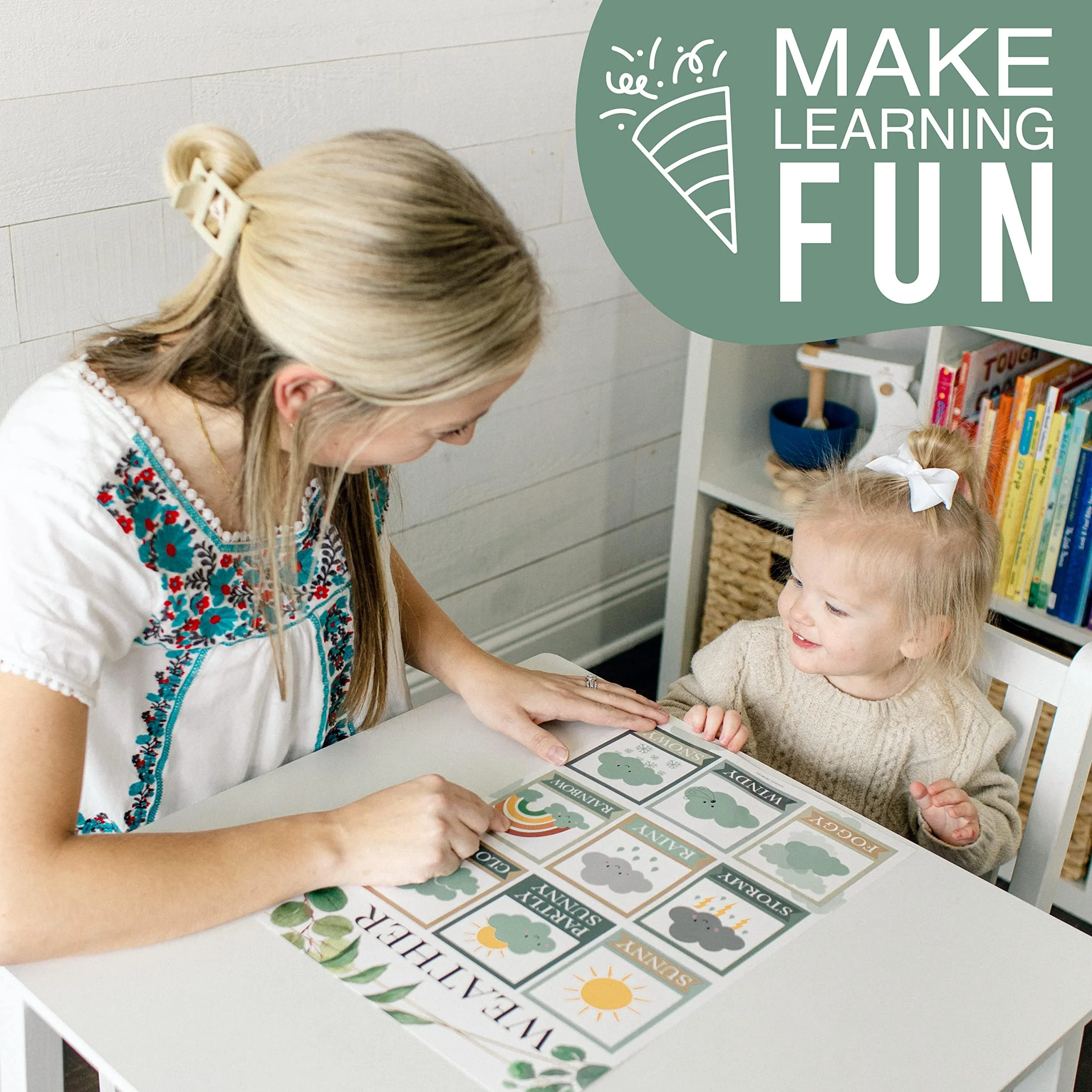 Preschool Head Start Kit, Greenery 16 Poster Pack - Image 2