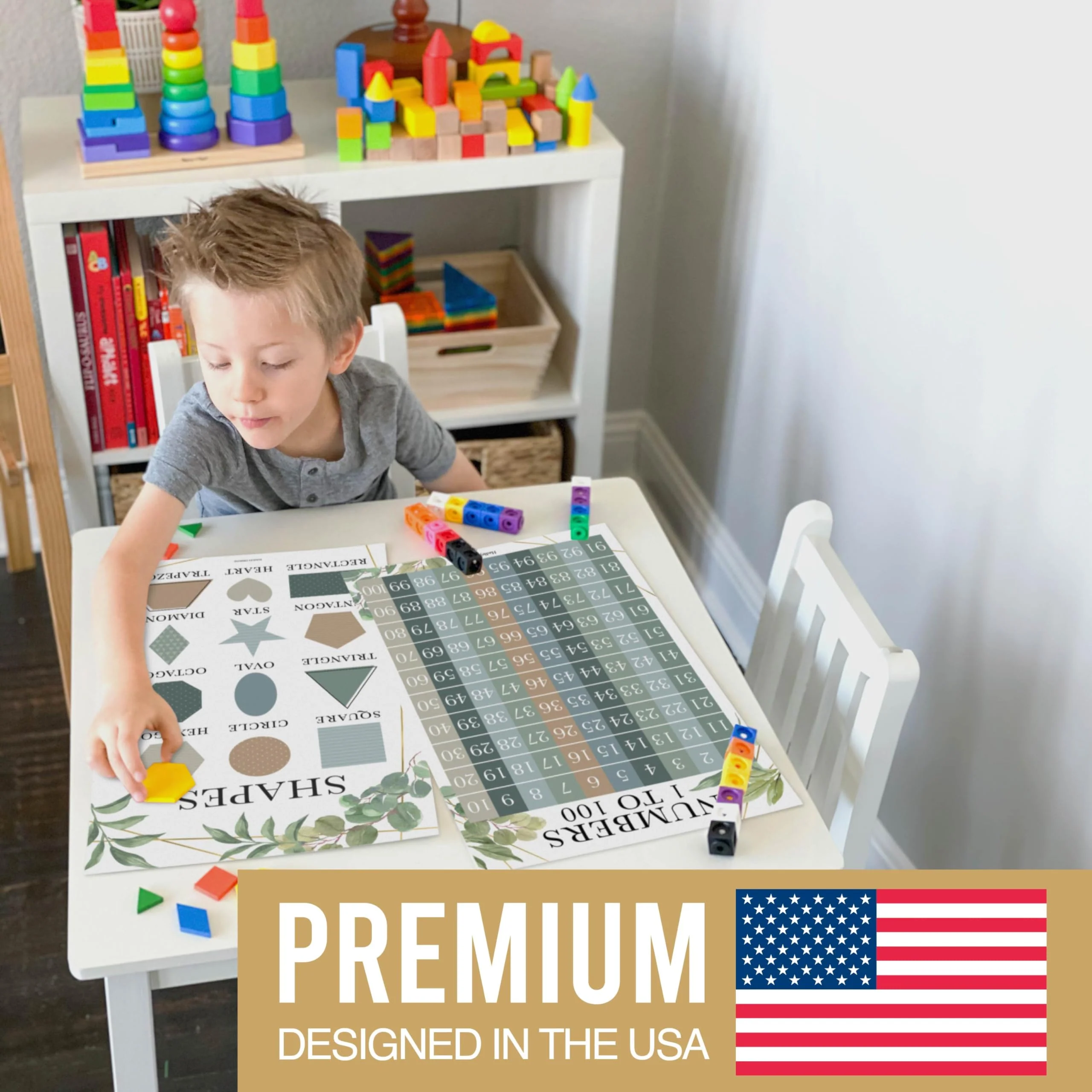 Preschool Head Start Kit, Greenery 16 Poster Pack - Image 3