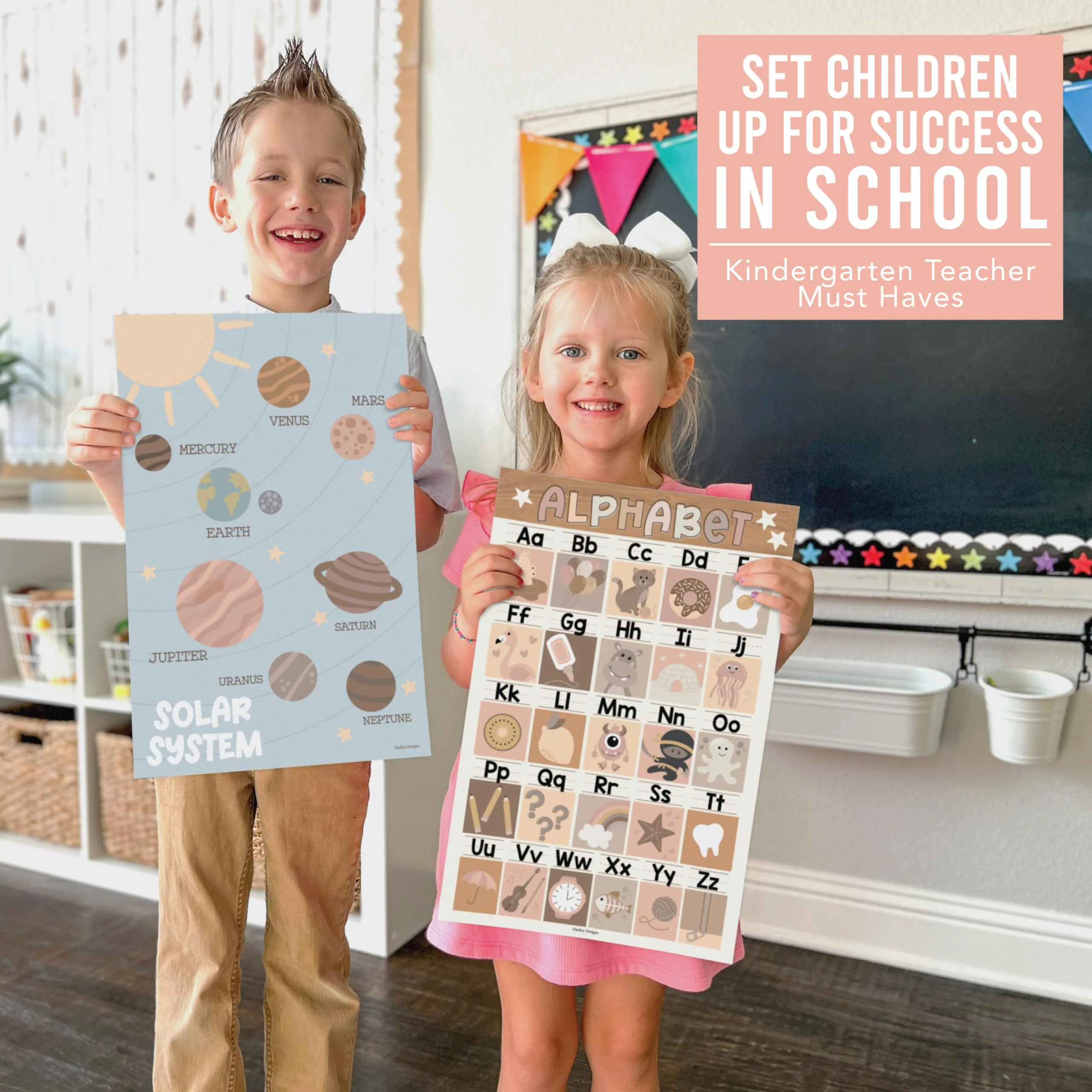 Preschool Head Start Kit, Muted 16 Poster Pack - Image 3