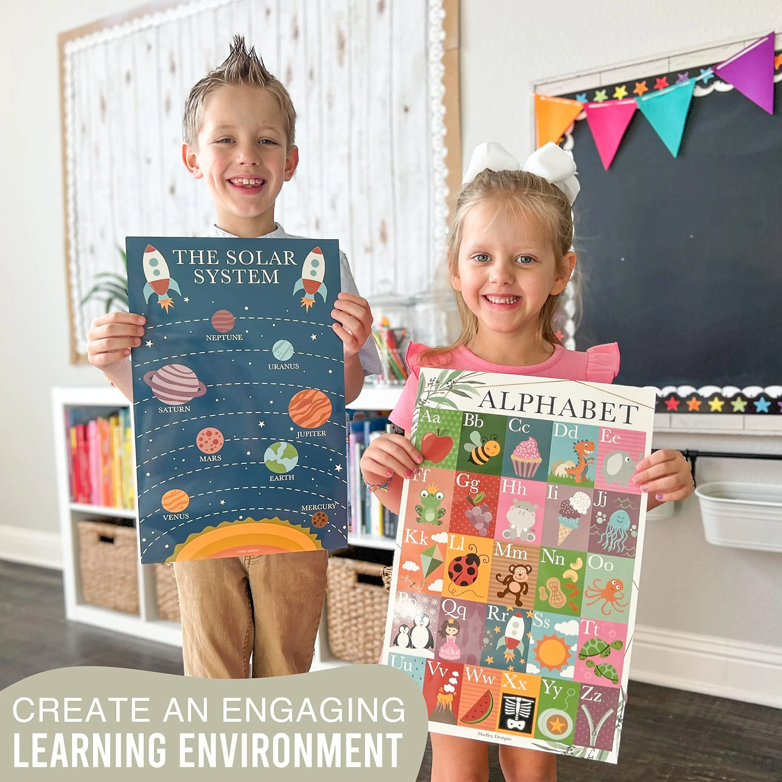 Preschool Head Start Kit, Greenery 16 Poster Pack - Image 7