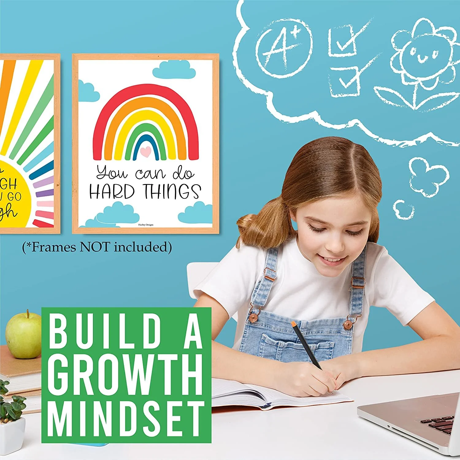 Motivational Classroom Posters, Colorful Pack of 9 - Image 7