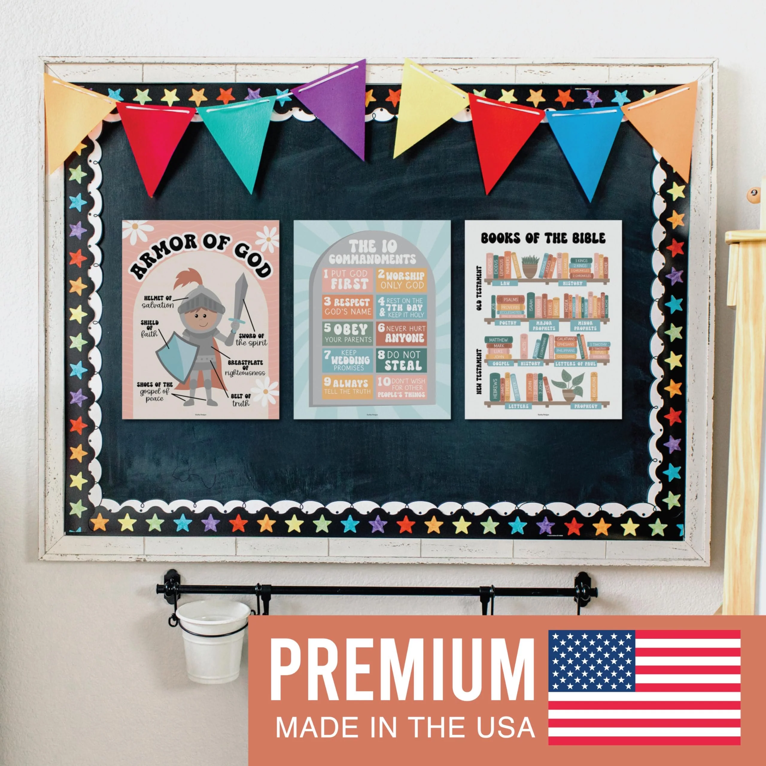 Bible Learning Kit, Retro 9 Poster Pack - Image 4