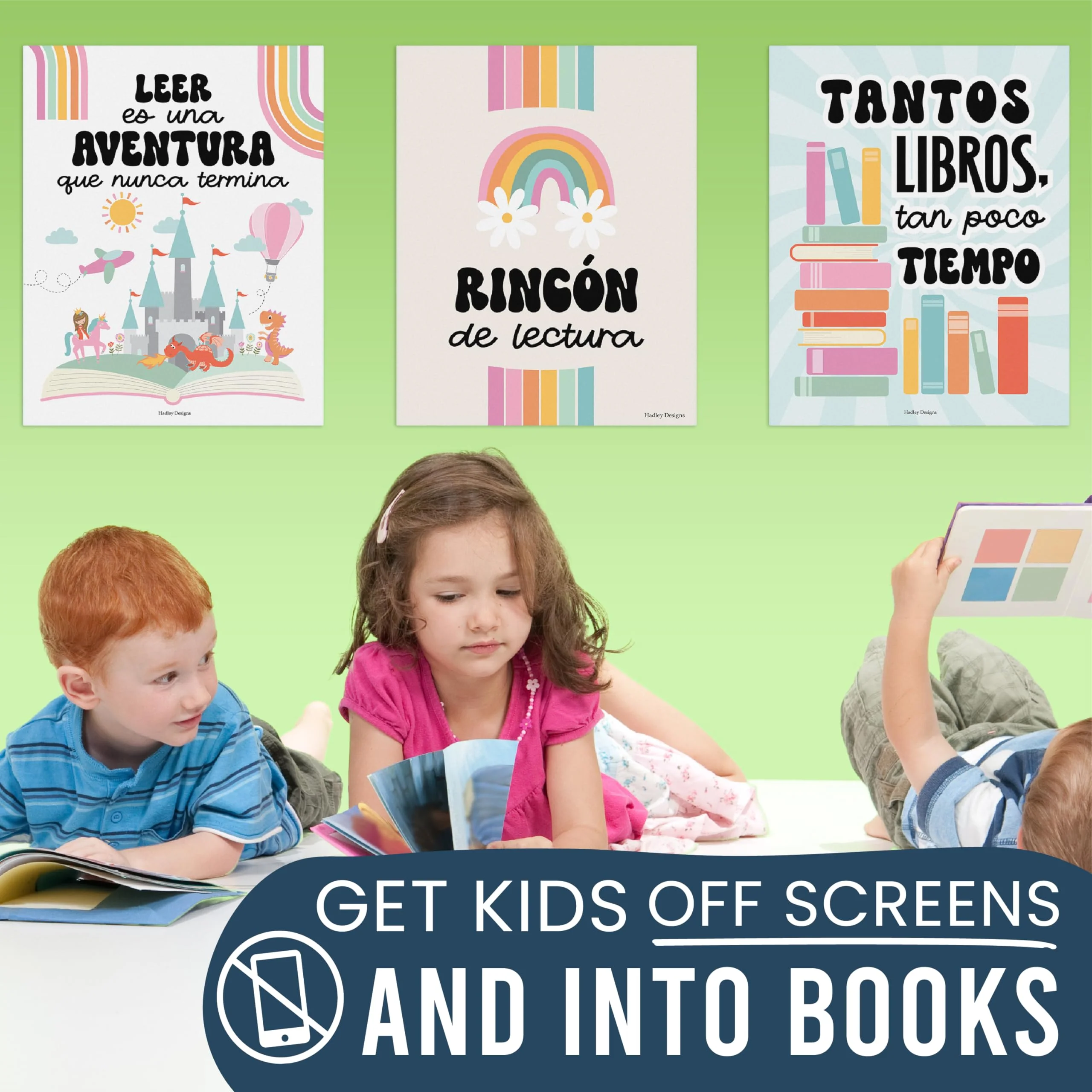 Retro Spanish Reading Posters - Image 2
