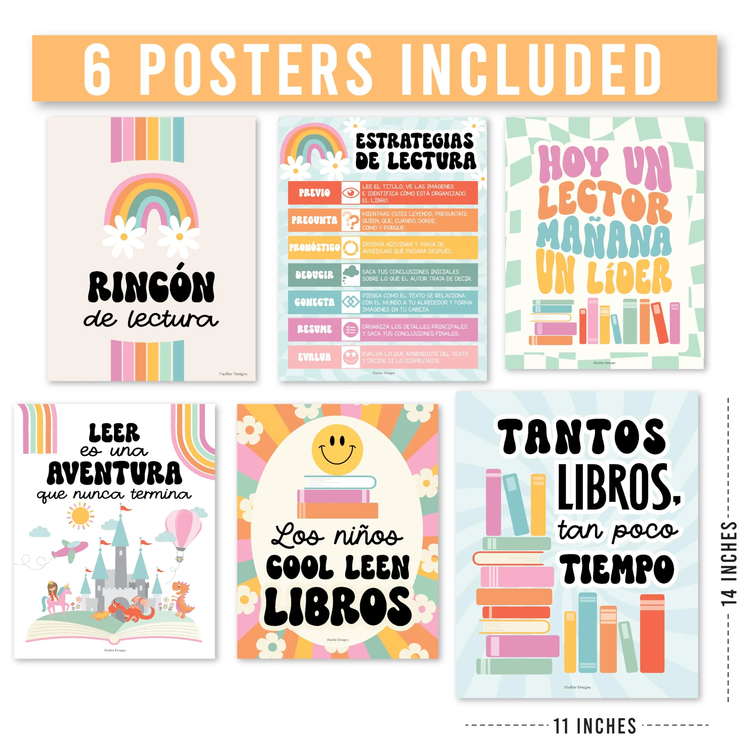 Retro Spanish Reading Posters - Image 4