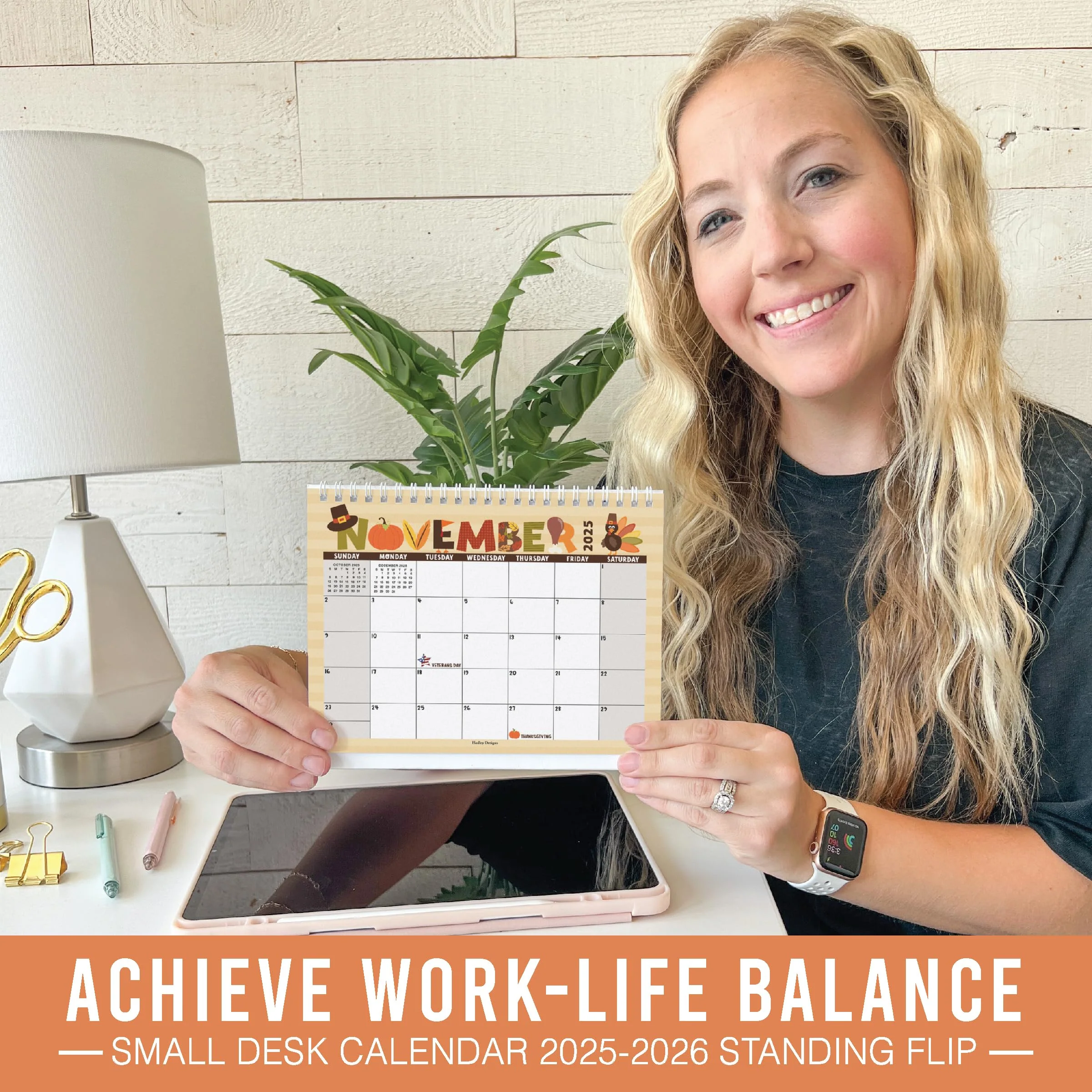 18 Month Standing Flip Desk Calendar: 2025-2026 - Image 2