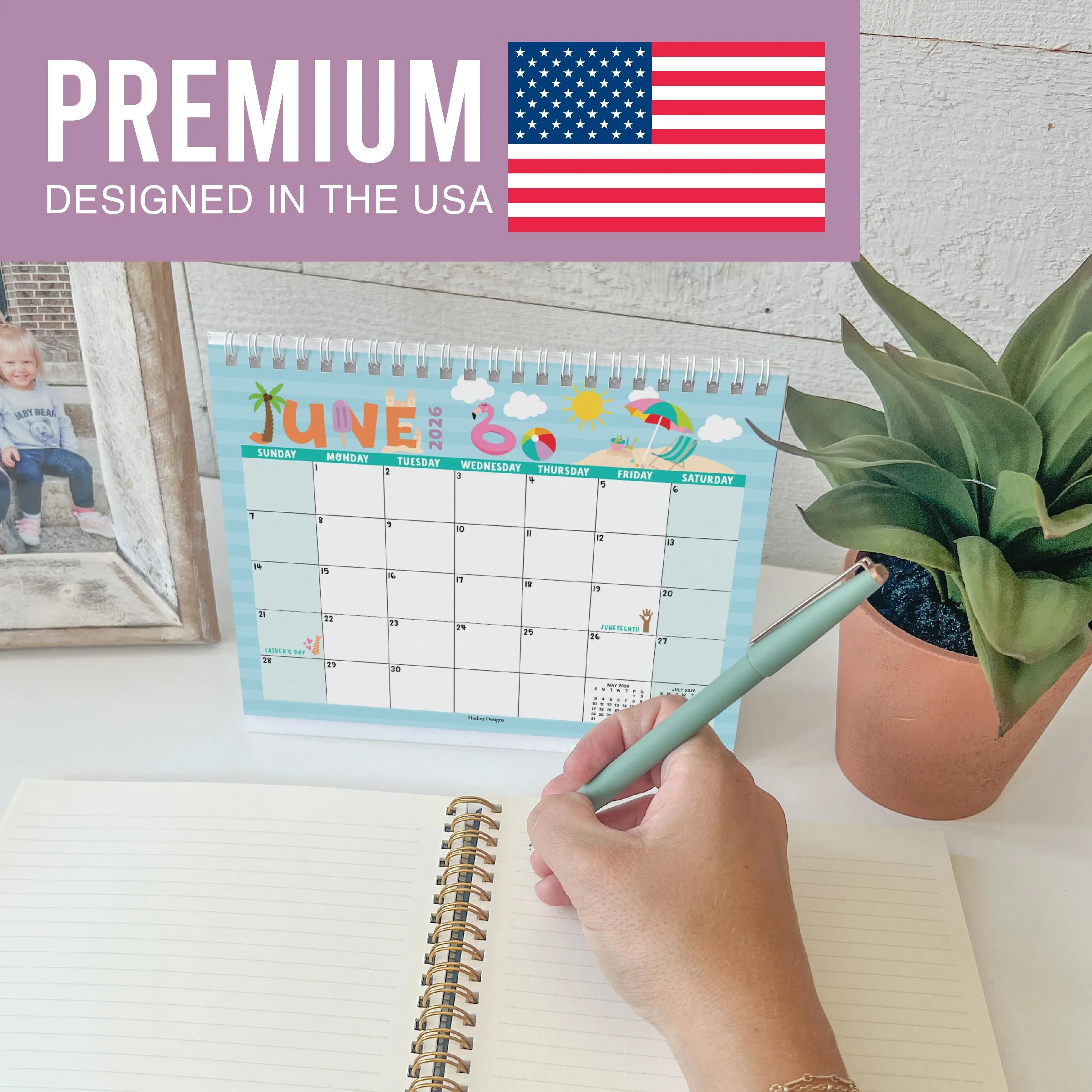 18 Month Standing Flip Desk Calendar: 2025-2026 - Image 3
